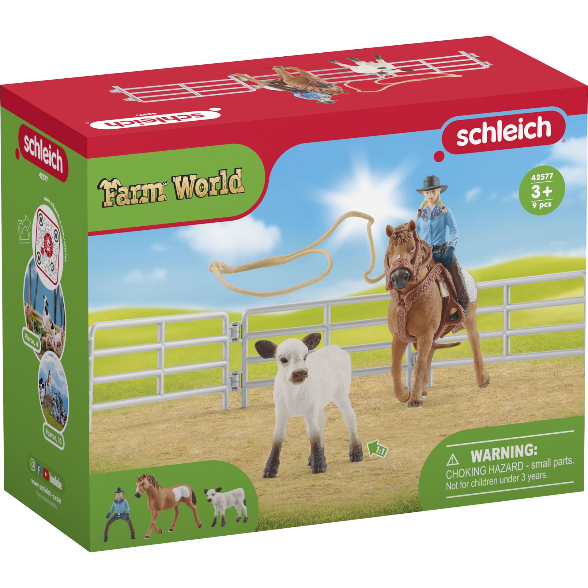 Schleich Farm World     42577 Team Roping mit Cowgirl