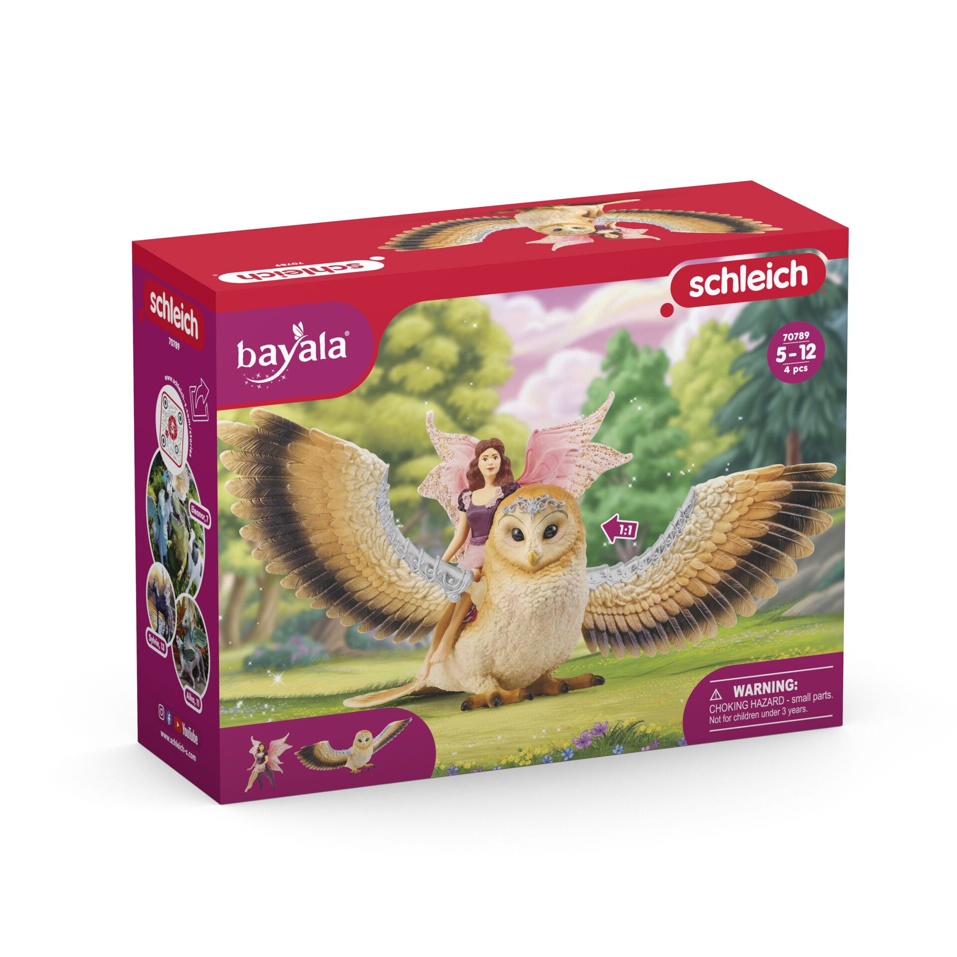 Schleich bayala            70789 Elfe auf Glitzer-Eule V2