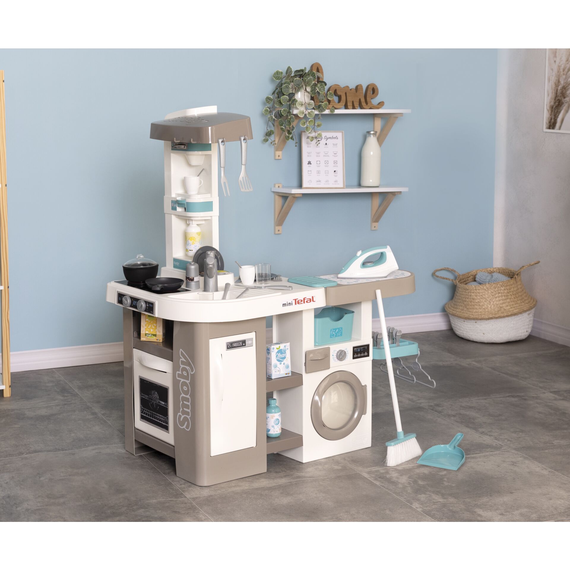 Smoby Tefal Studio Küche mit Waschsalon