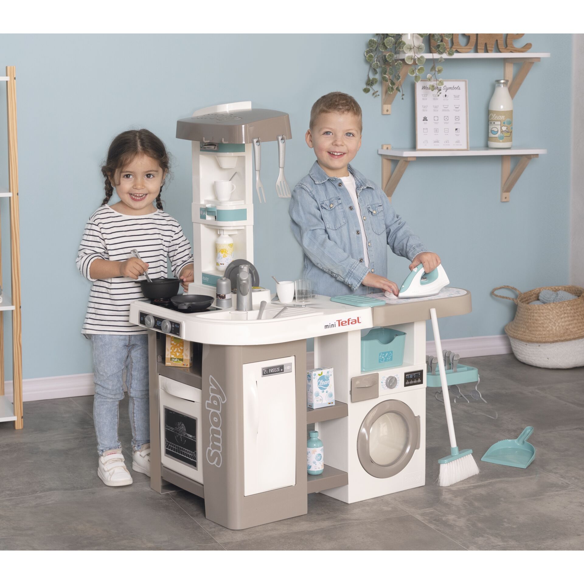 Smoby Tefal Studio Küche mit Waschsalon