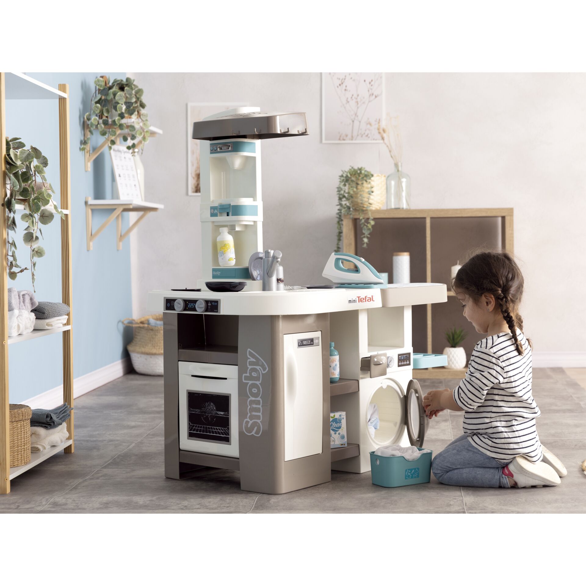 Smoby Tefal Studio Küche mit Waschsalon