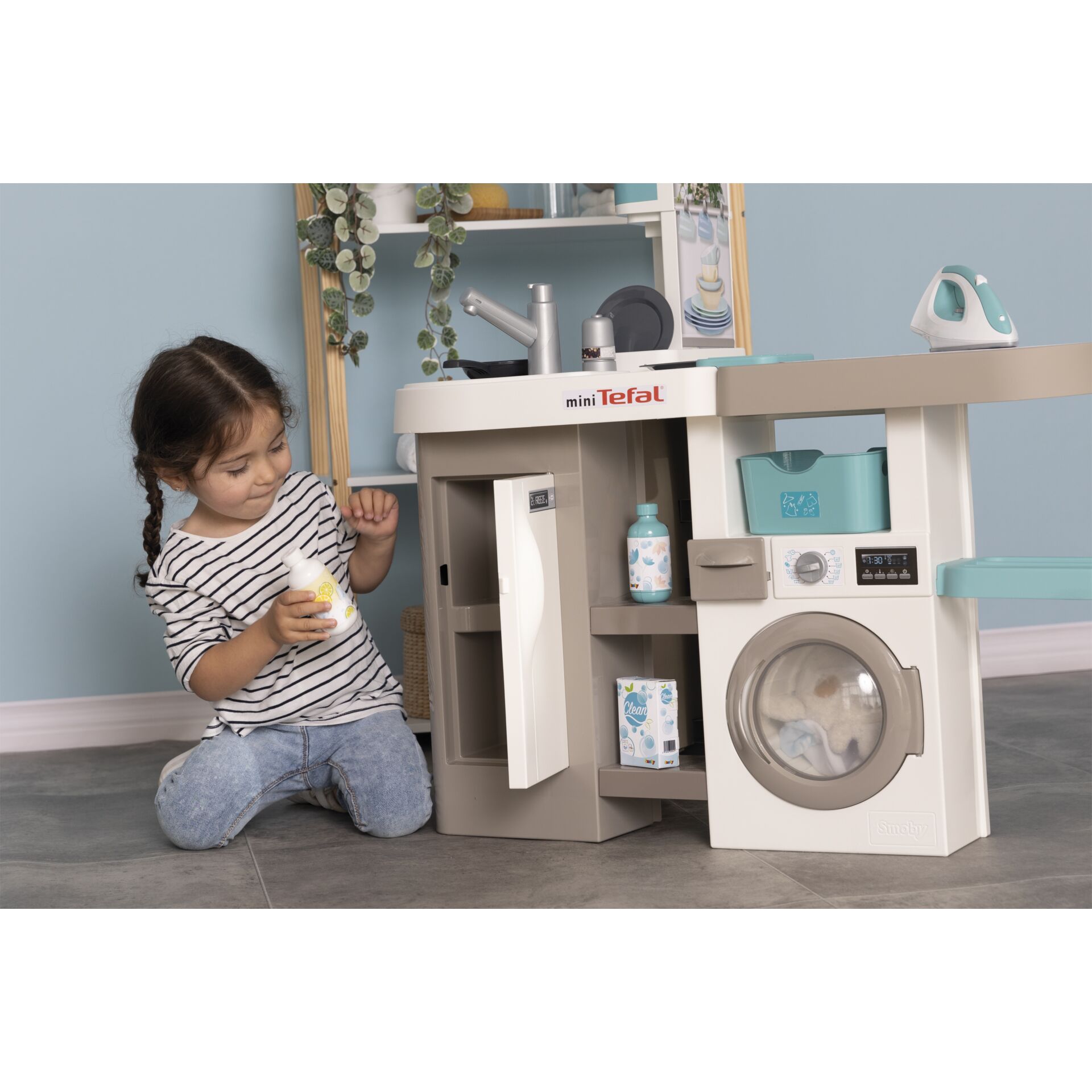 Smoby Tefal Studio Küche mit Waschsalon
