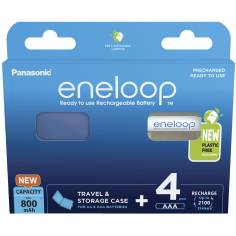 1x4 Panasonic Eneloop Micro AAA 800mAh + Akkubox    BK-4MCDE