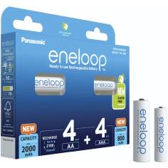 2x4 Panasonic Eneloop Kombipack 4xAA + 4xAAA Akkus  BK-KJMCD 2