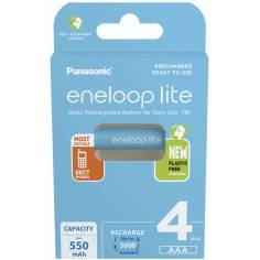 1x4 Panasonic Eneloop lite Micro 550mAh AAA Ni-MH    BK-4LCC