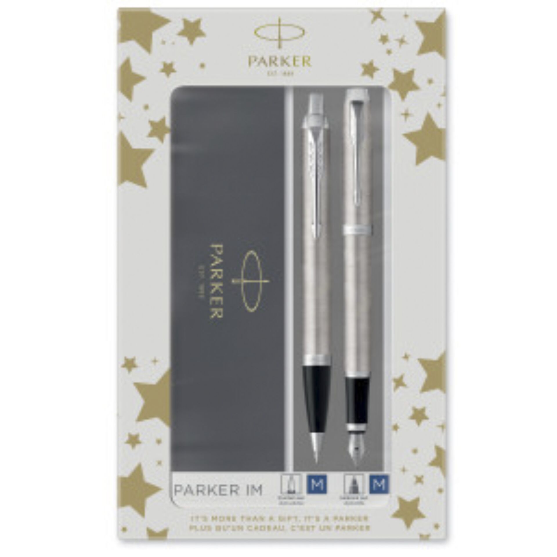 Parker IM Brushed Metal C.C. DuoSet incl. Gift Box