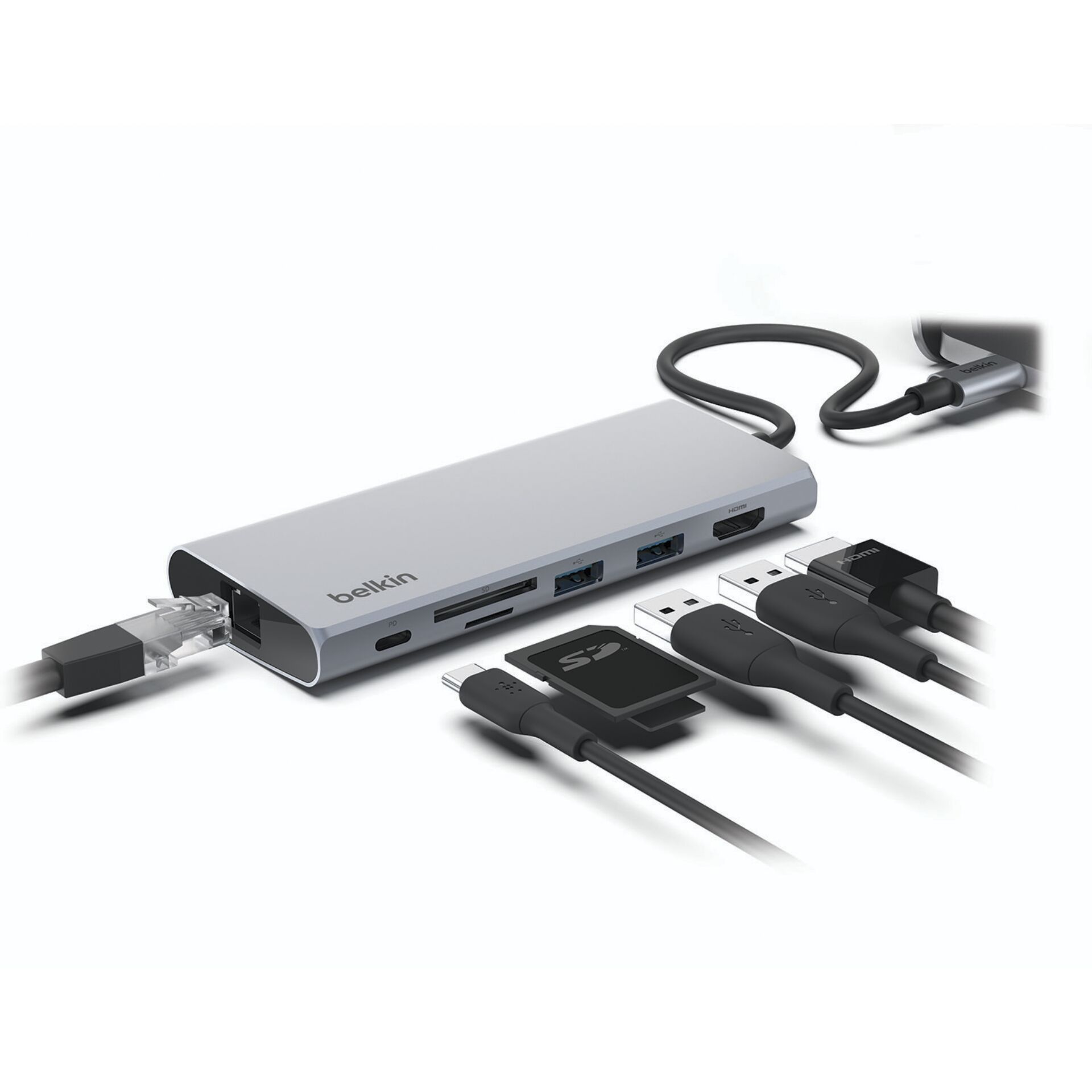 Belkin CONNECT USB-C 6-in-1 Multiport-Hub 100W   INC009btSGY
