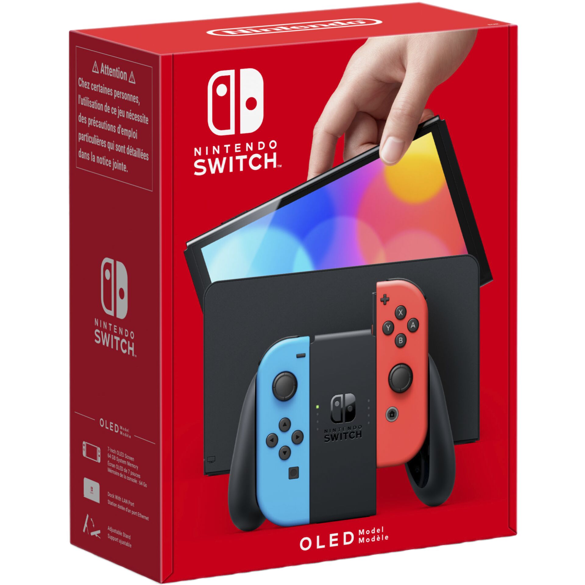 Nintendo Switch (OLED-Modello) Neon-rosso/Neon-blu