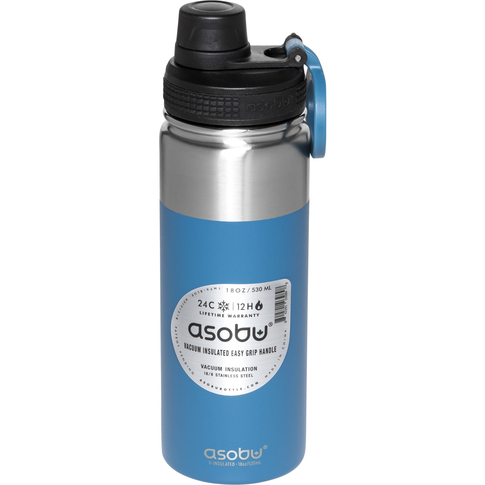 Asobu Alpine Flask bottiglia blu, 0.53 L