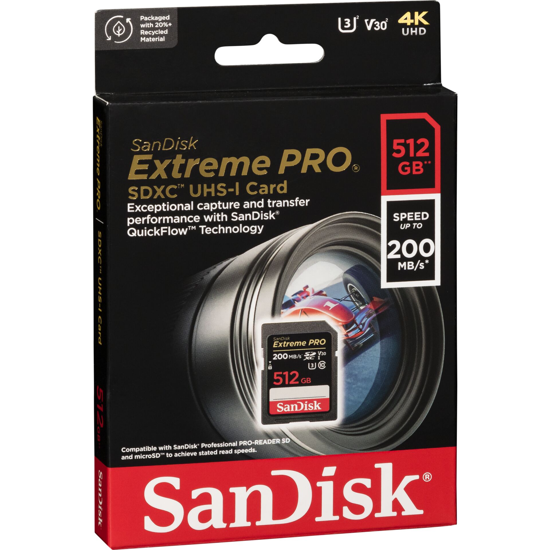 SanDisk Extreme Pro SDXC   512GB UHS-I C10 U3 V30