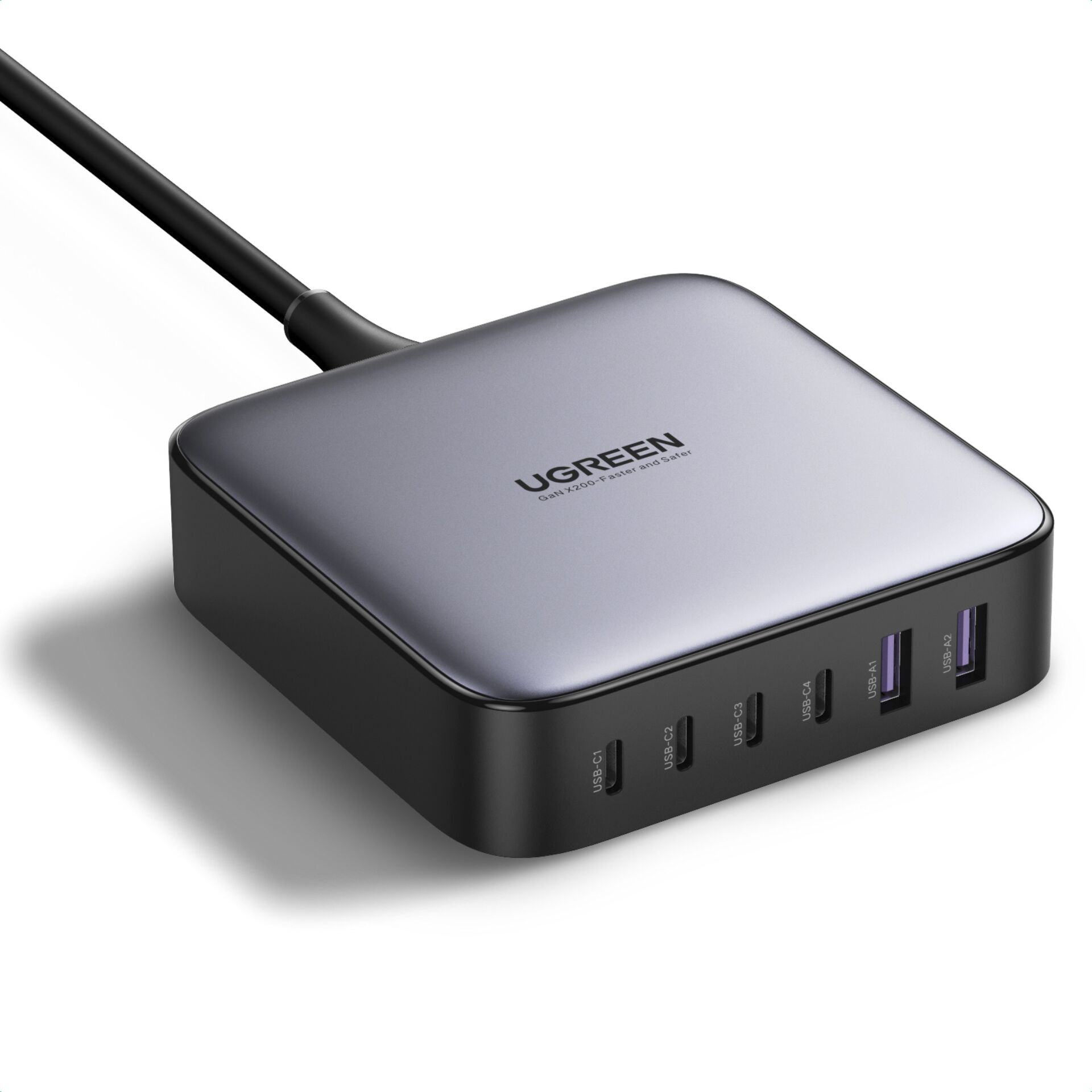 UGREEN 2USB-A+4USB-C 200W Desktop Fast caricabatt.