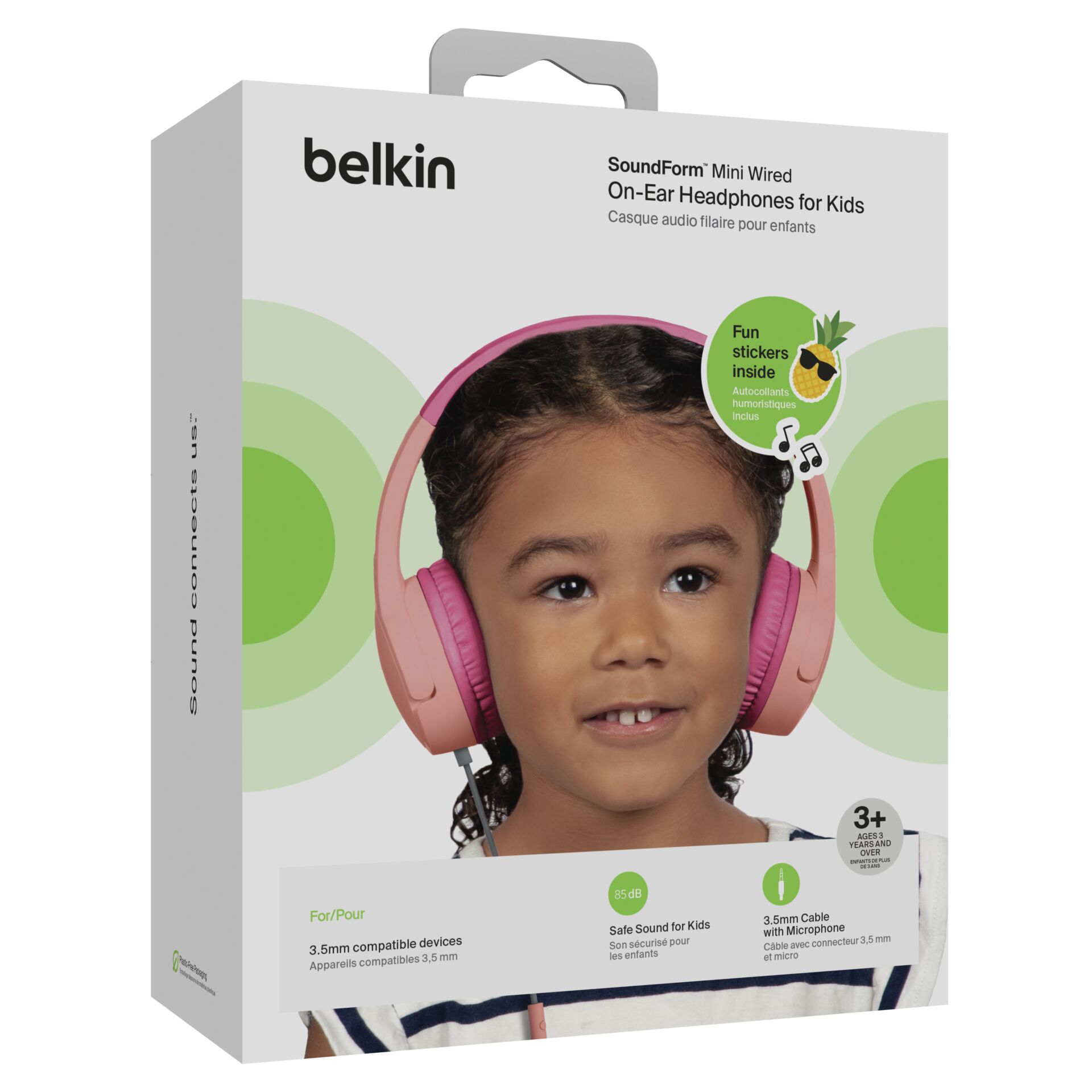 Belkin Soundform Mini On-Ear Kids Headphone pink AUD004btPK