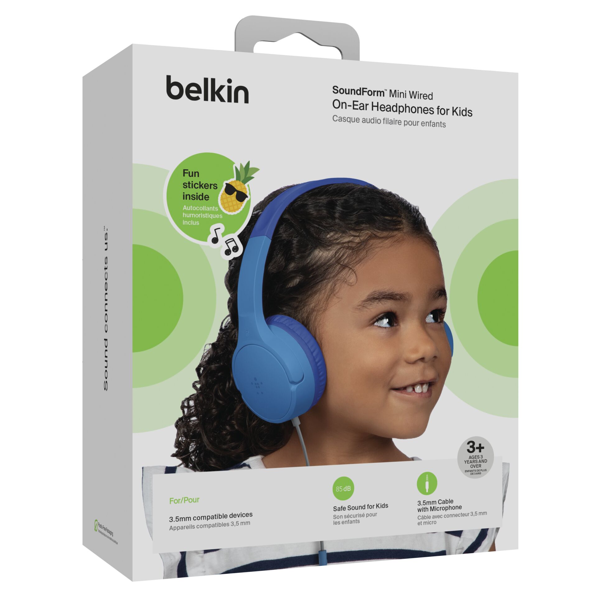 Belkin Soundform Mini On-Ear Kids Headphone blue AUD004btBL