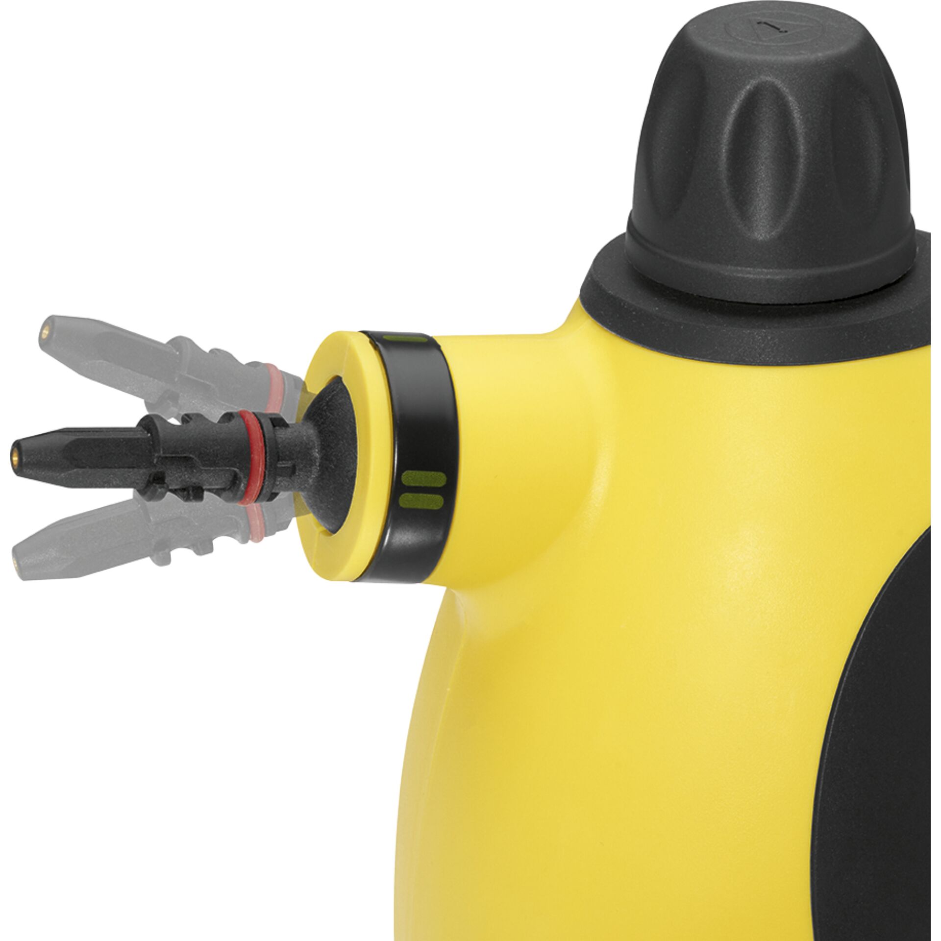Clatronic DR 3653 gelb-schwarz Dampfreiniger 9 fach Zubehör