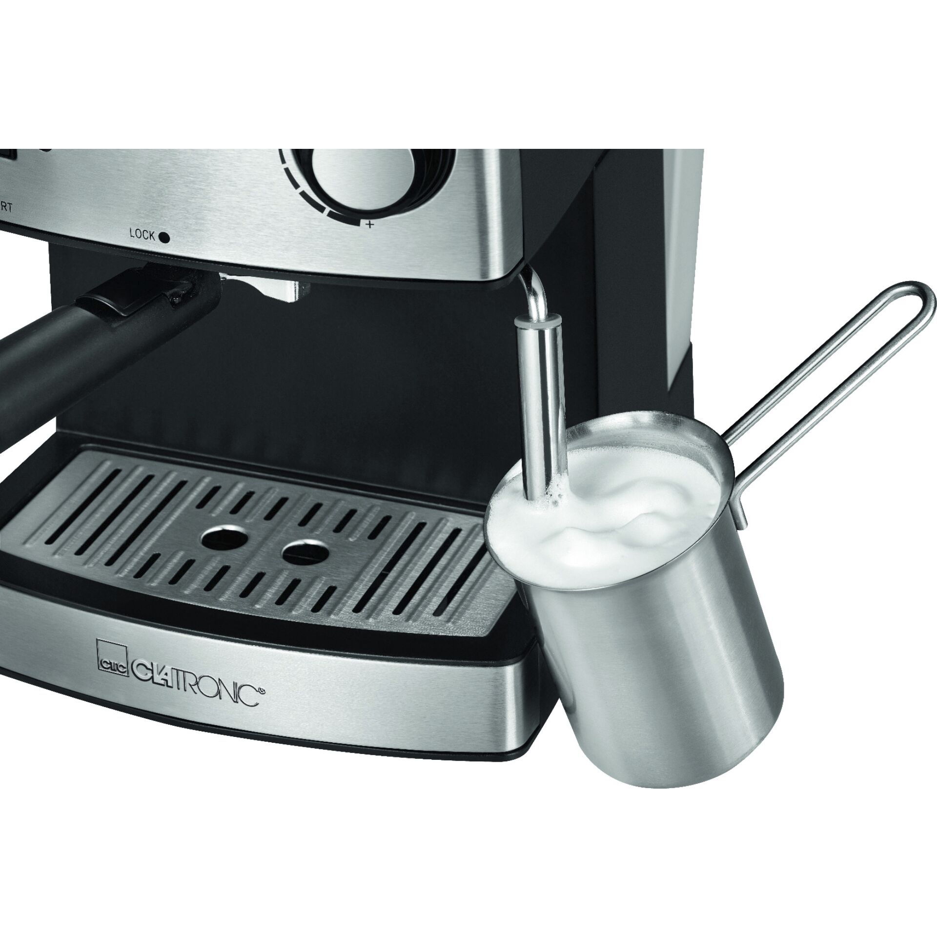 Clatronic ES 3643 schwarz-inox Espressoautomat 15 Bar