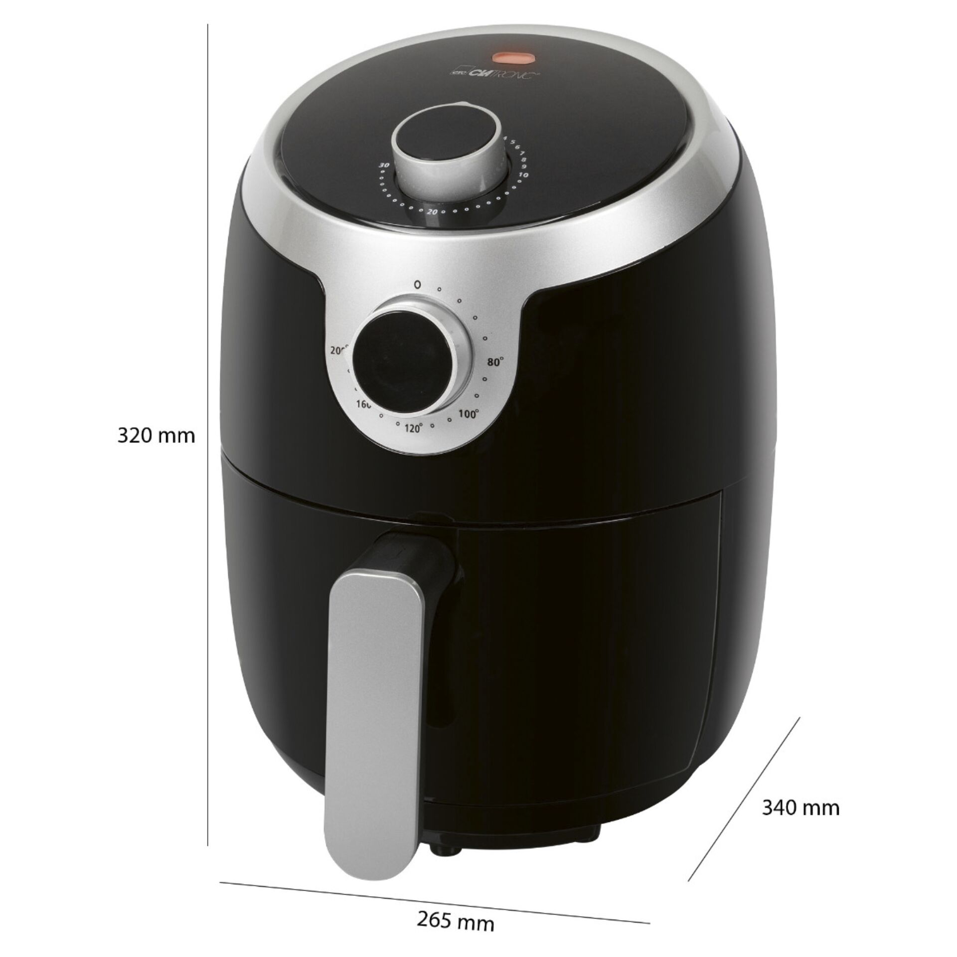 Clatronic FR 3769 H nero friggitrice ad aria calda