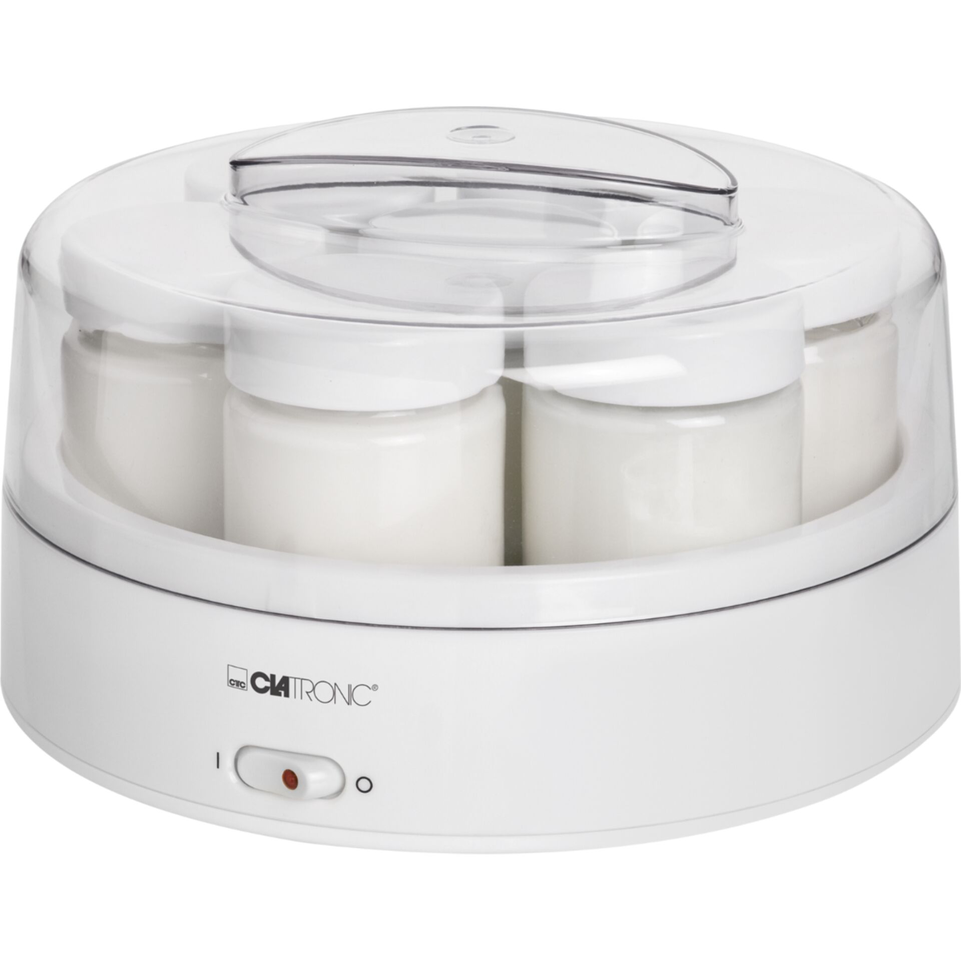Clatronic JM 3344 weiß Joghurtmaker mit 7 Gläsern