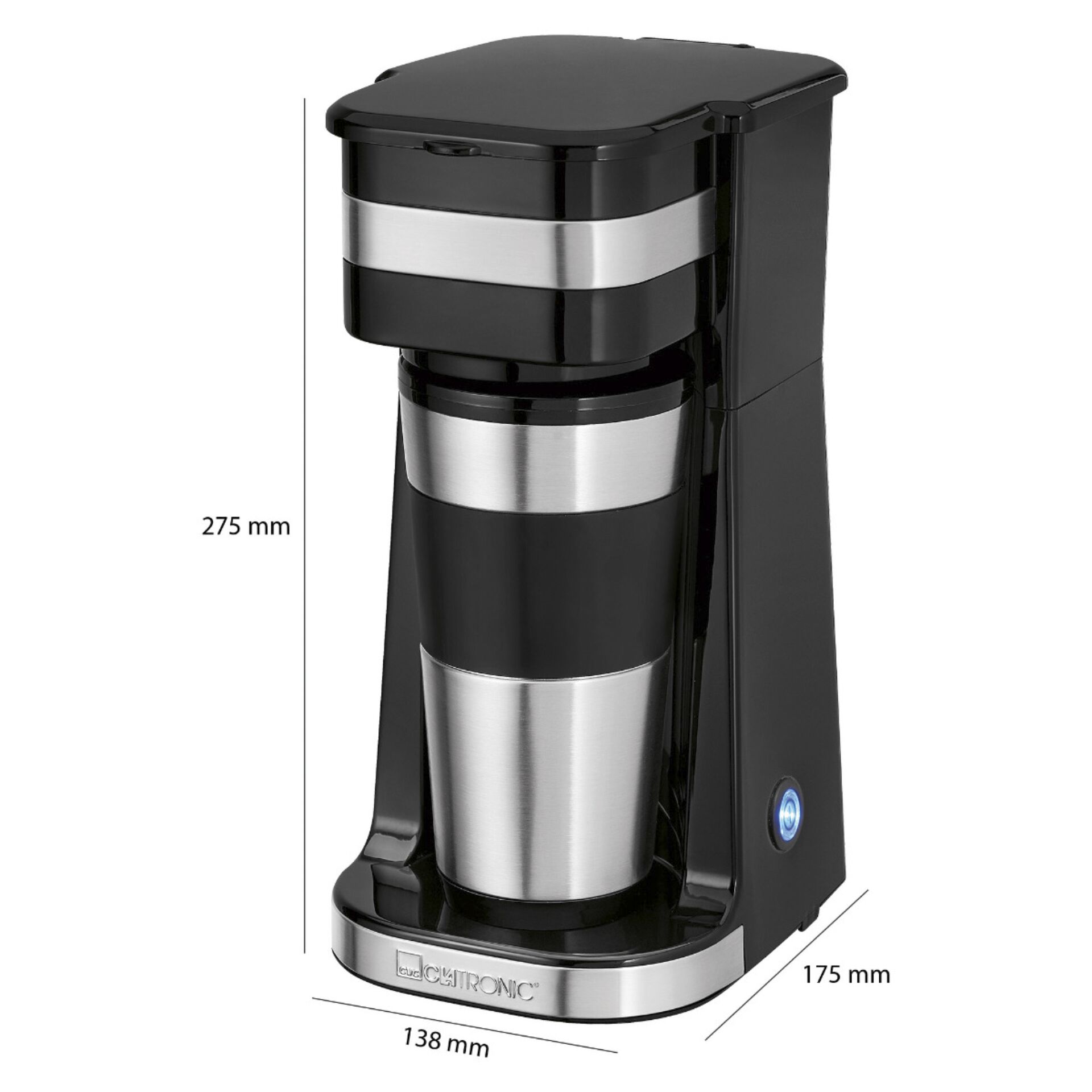 Clatronic KA 3733 Coffee to go T Kaffeeautomat 1 Tasse