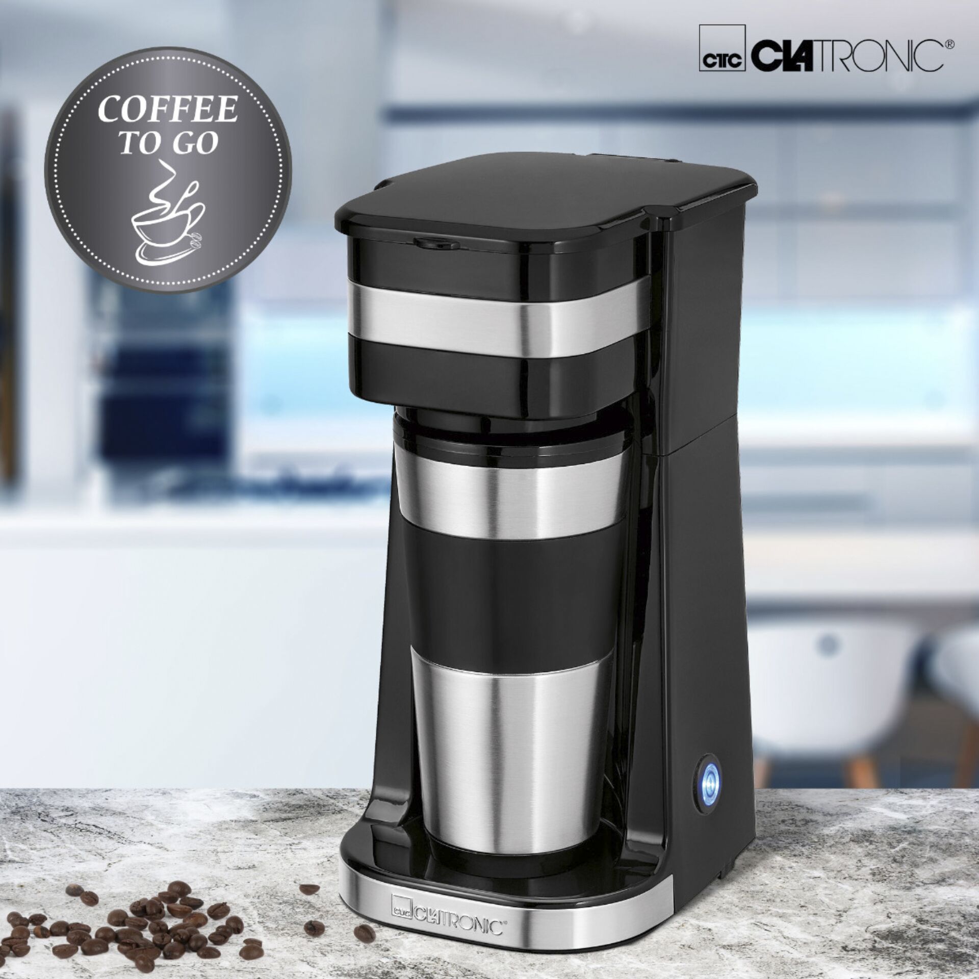 Clatronic KA 3733 Coffee to go T Kaffeeautomat 1 Tasse