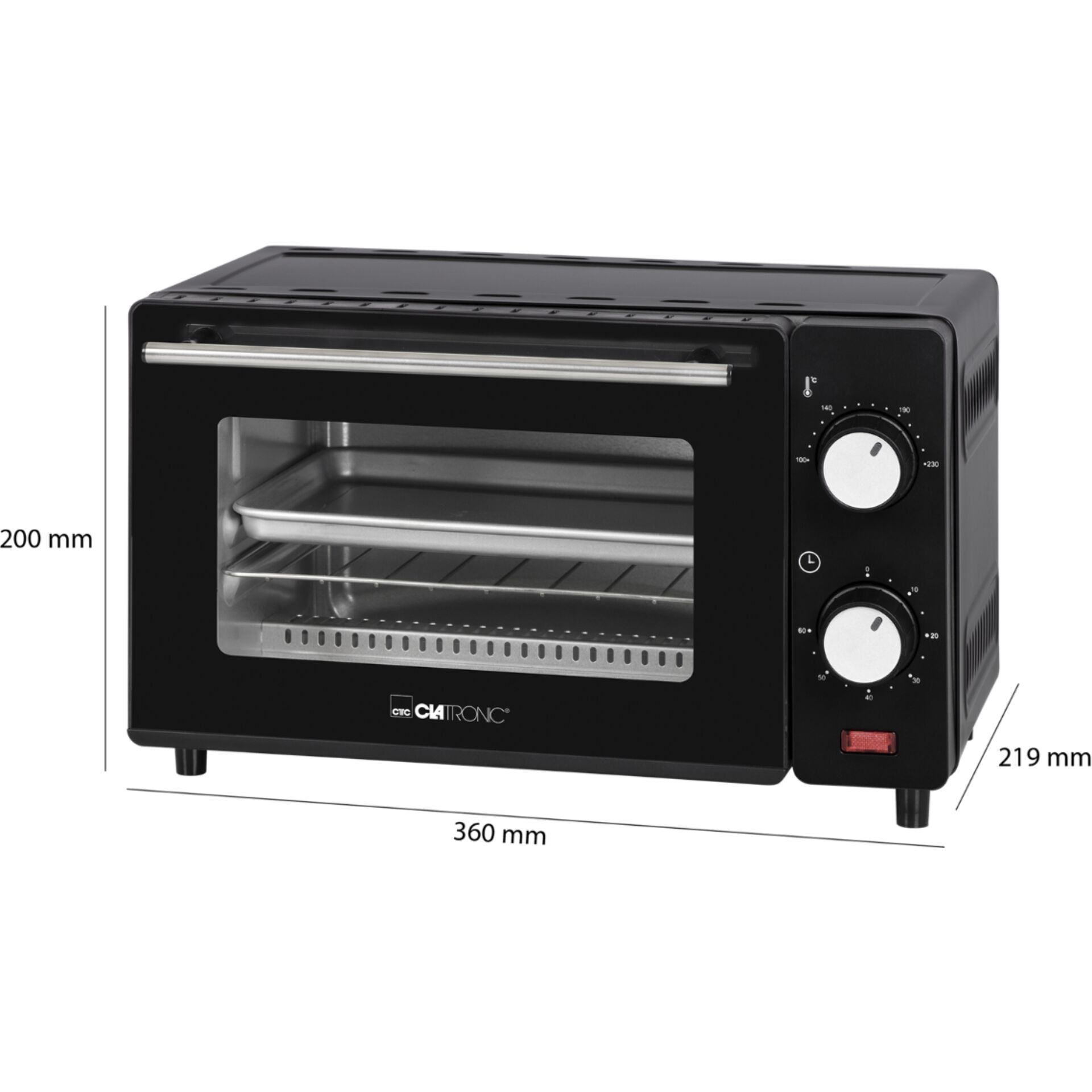 Clatronic MB 3746 nero fornetto
