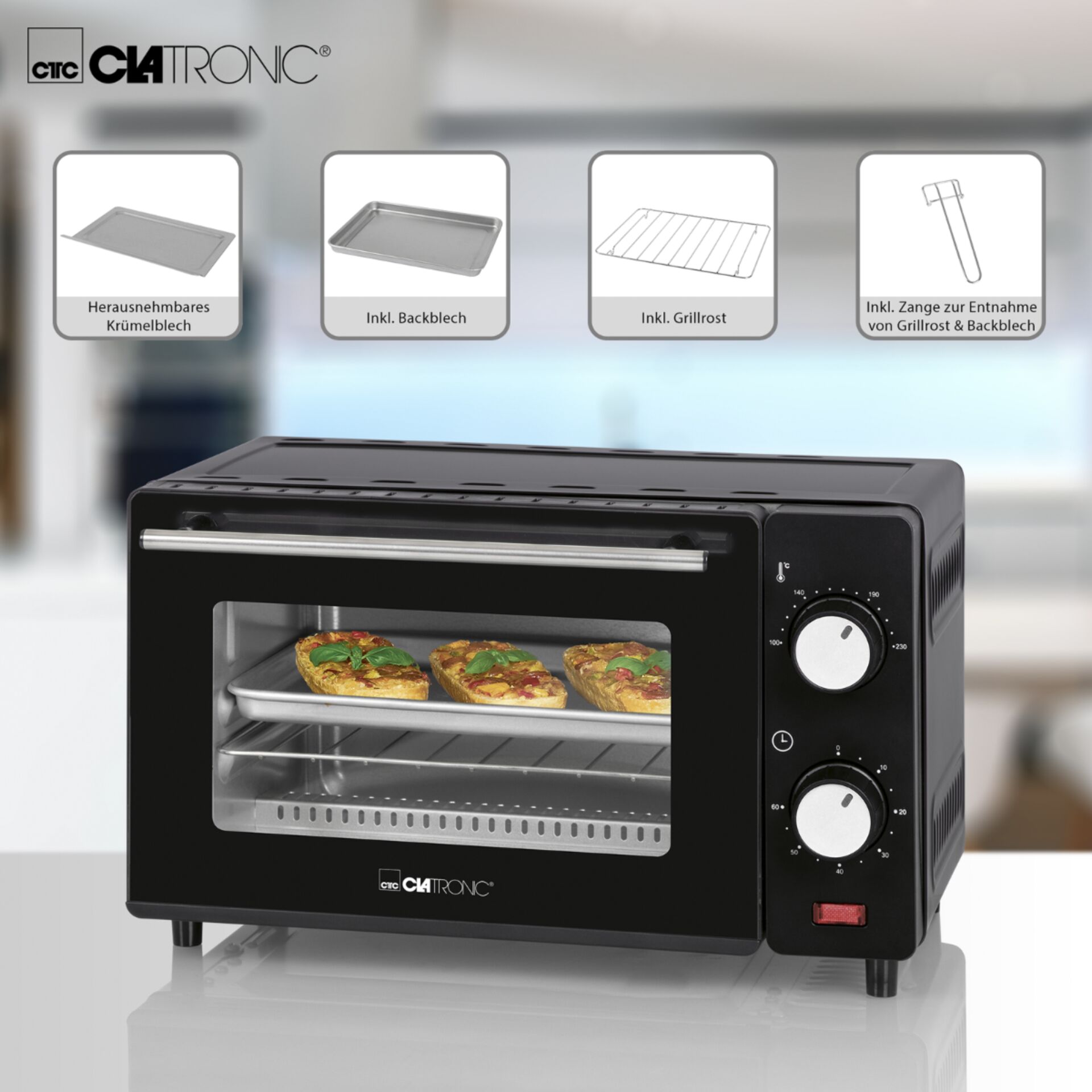 Clatronic MB 3746 nero fornetto