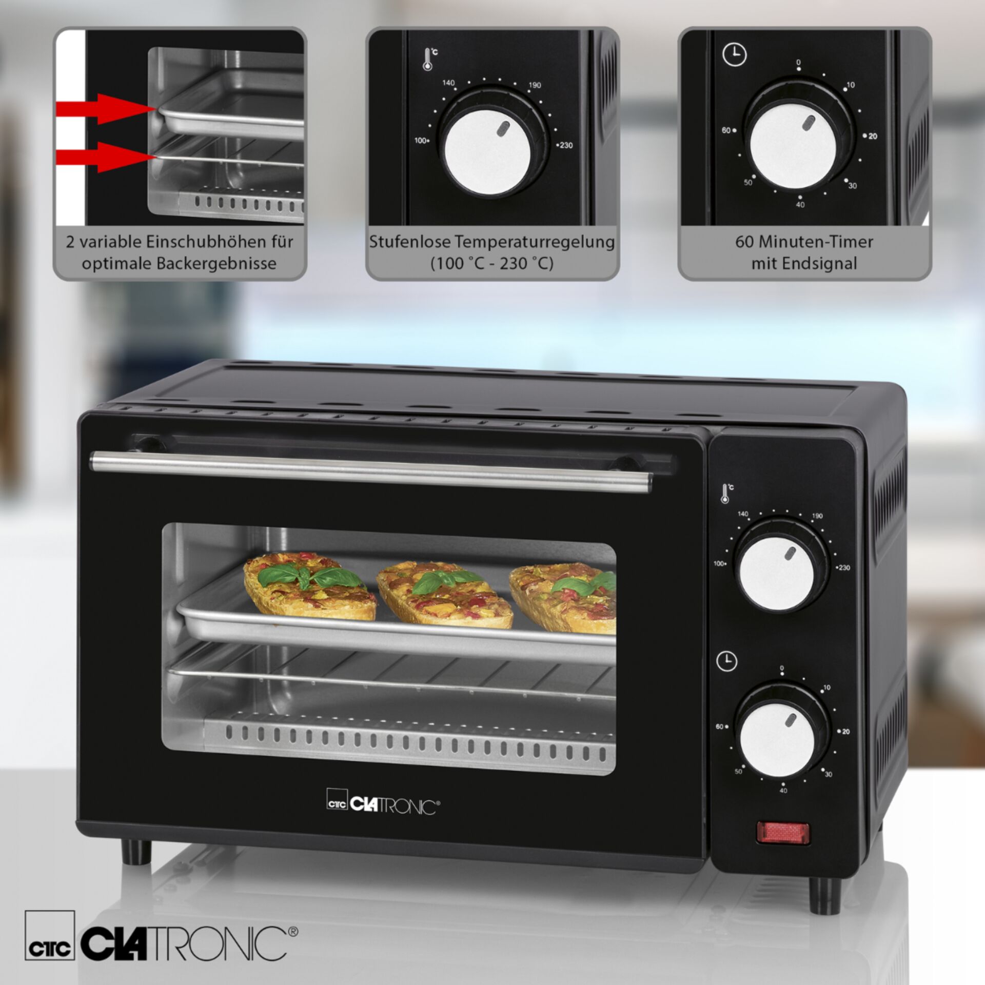 Clatronic MB 3746 nero fornetto