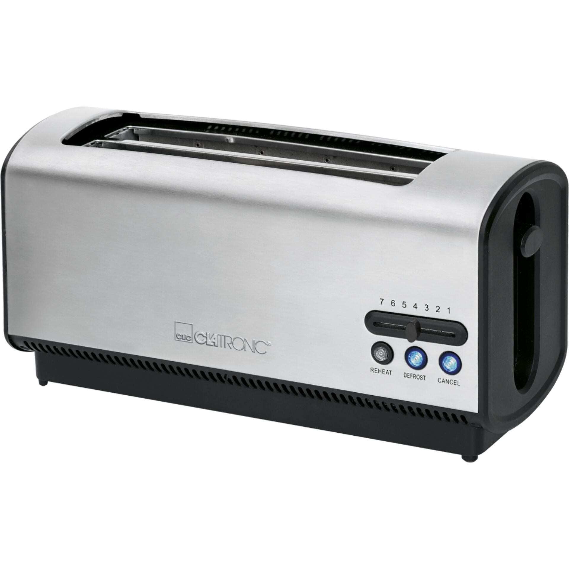 Clatronic TA 3687 inox tostapane fessura lunga 4 fette