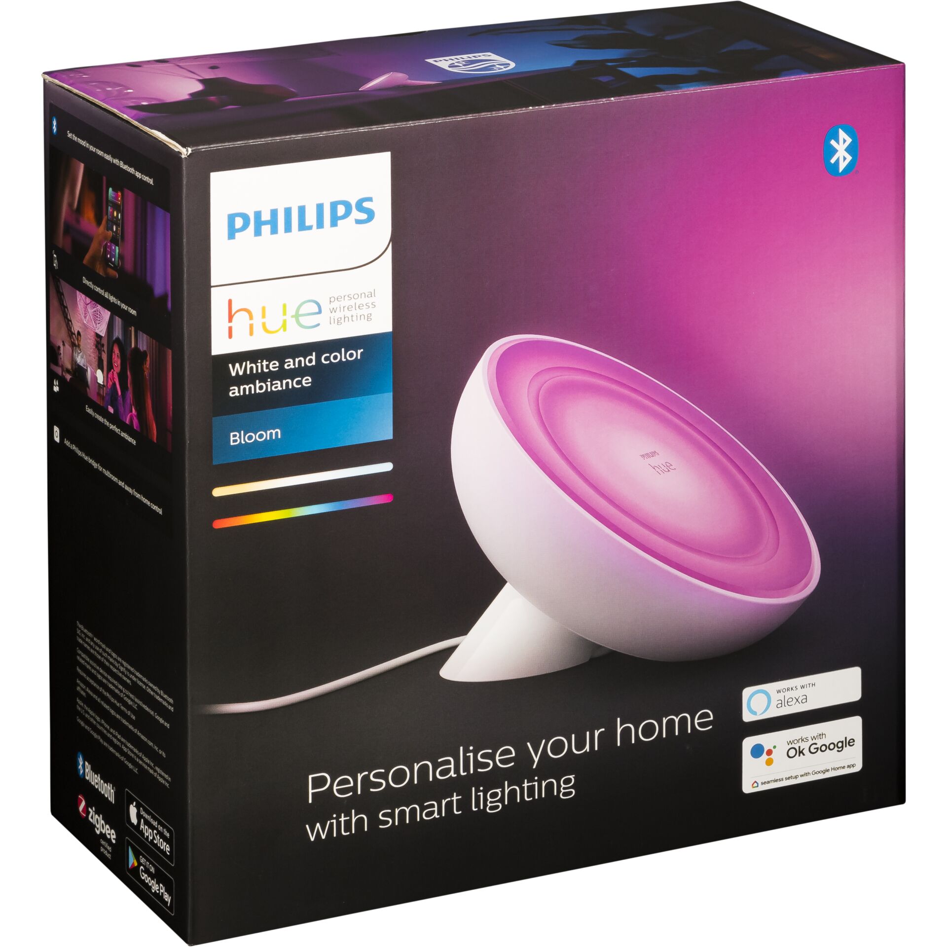 Philips Hue Bloom LED Lampada da tavolo bianco
