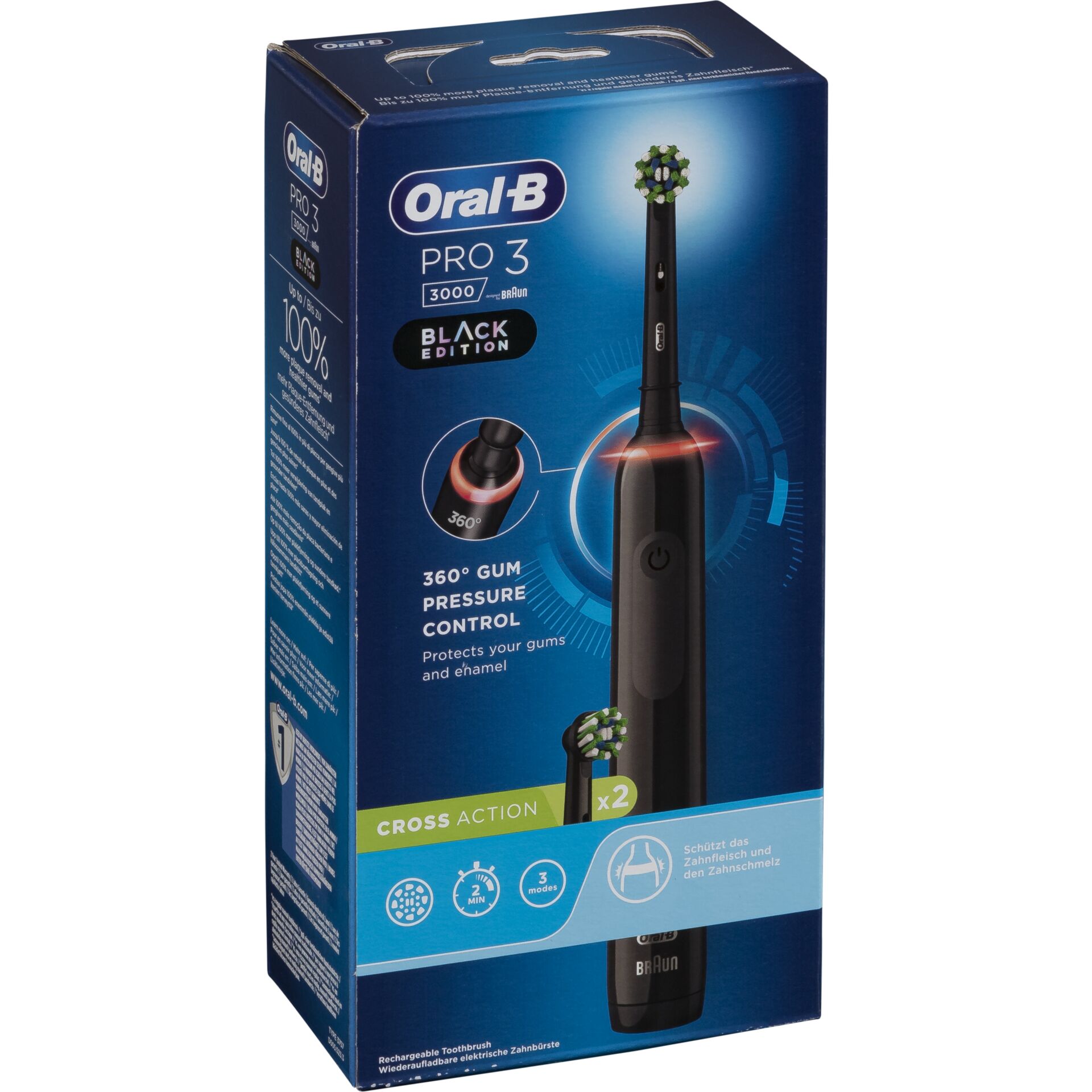 Oral-B PRO 3 3000 Cross Action Black Edition JAS 22