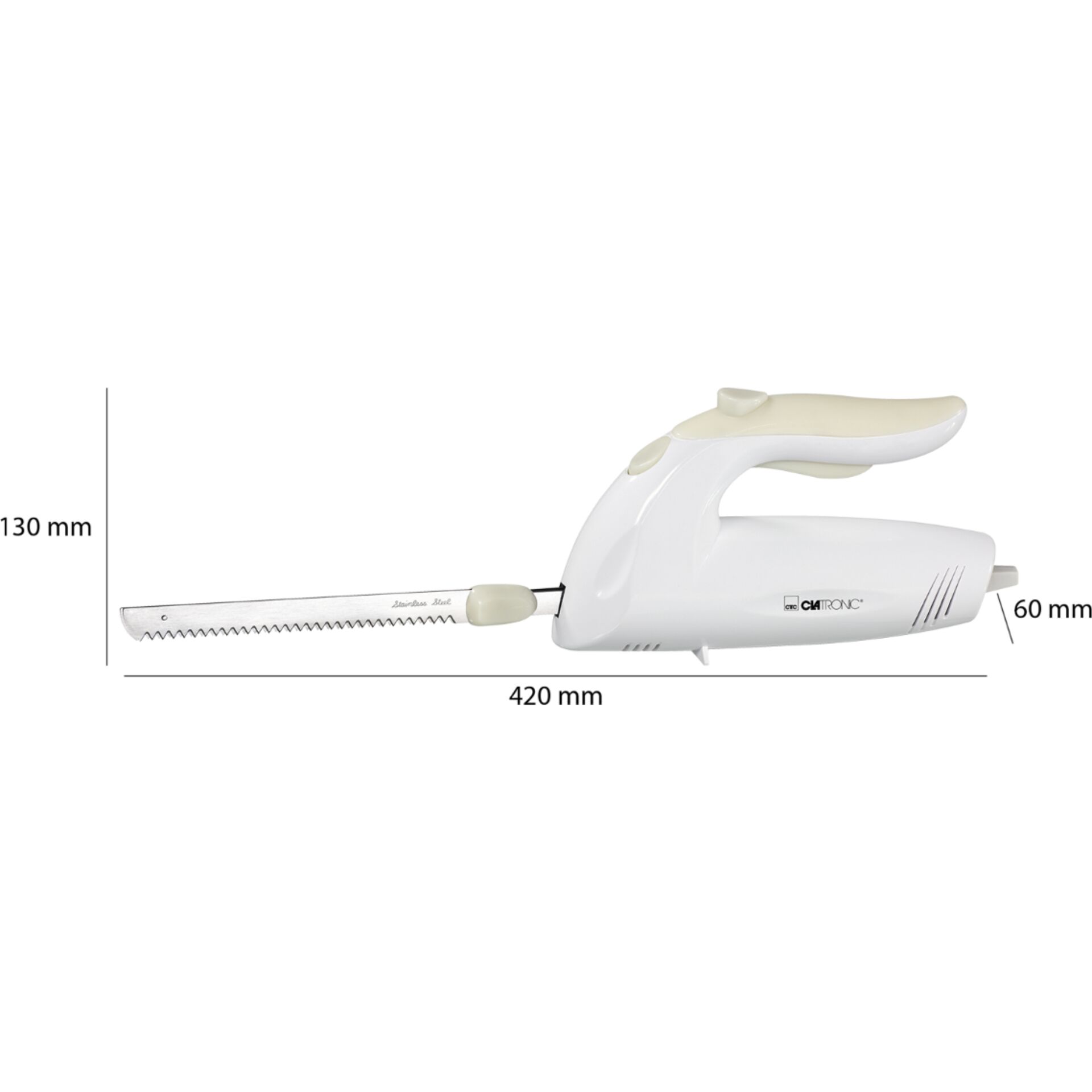 Clatronic EM 3062 bianco coltello elettrico