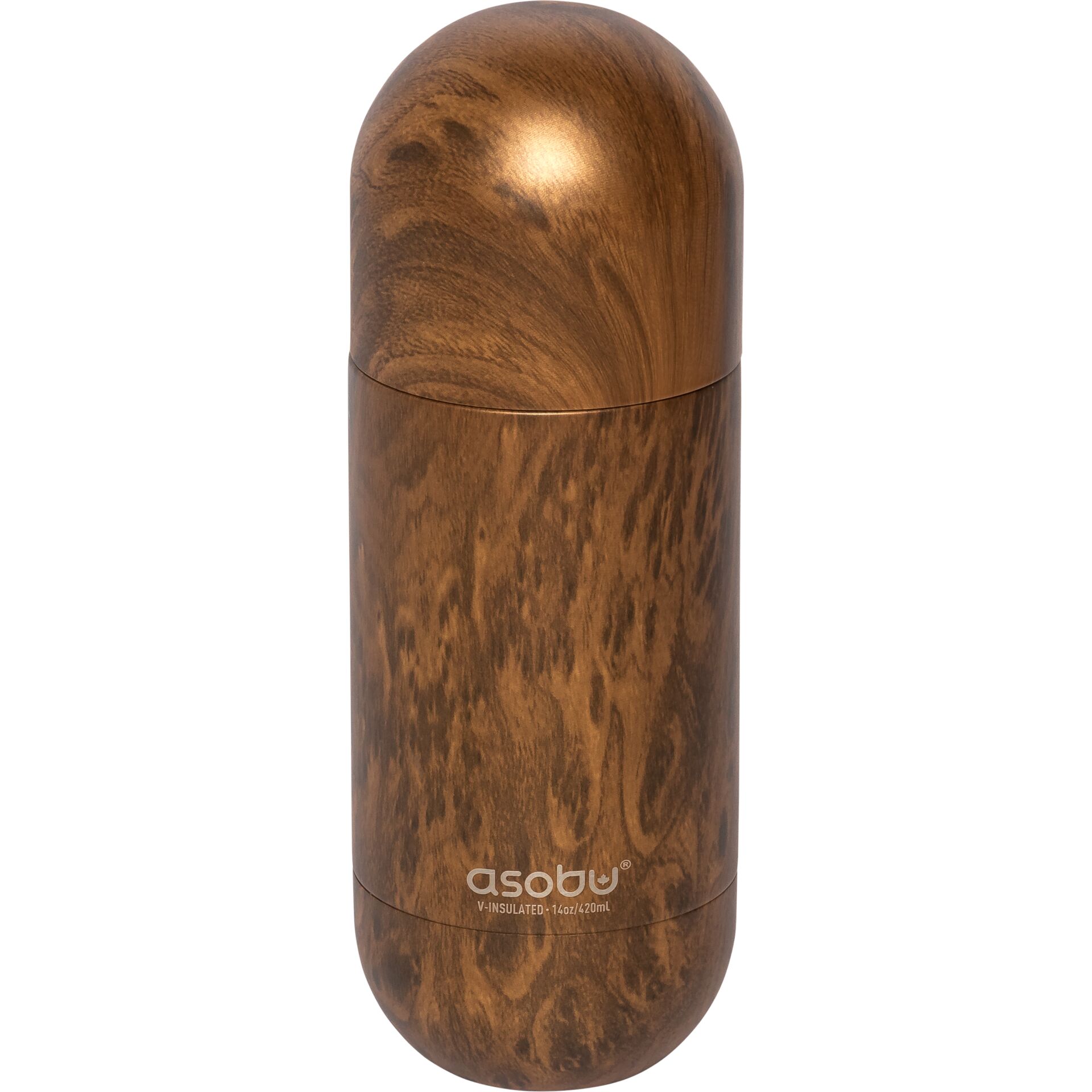 Asobu Orb bottiglia termica legno, 0,46 L