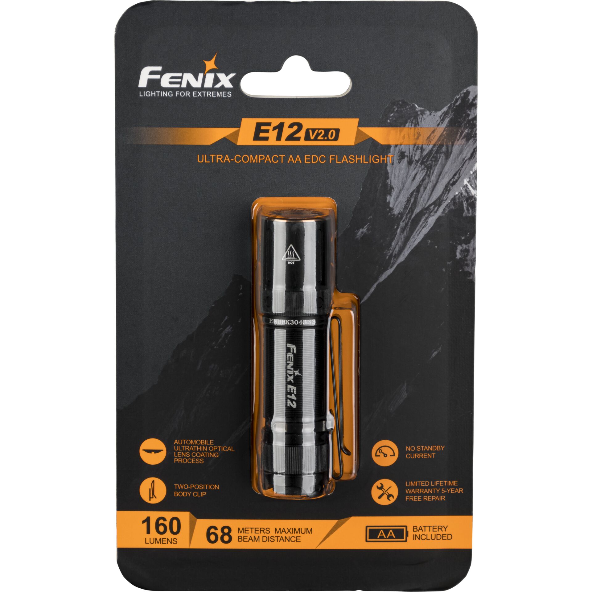 Fenix E12 V2.0 160 lm Torcia elettrica