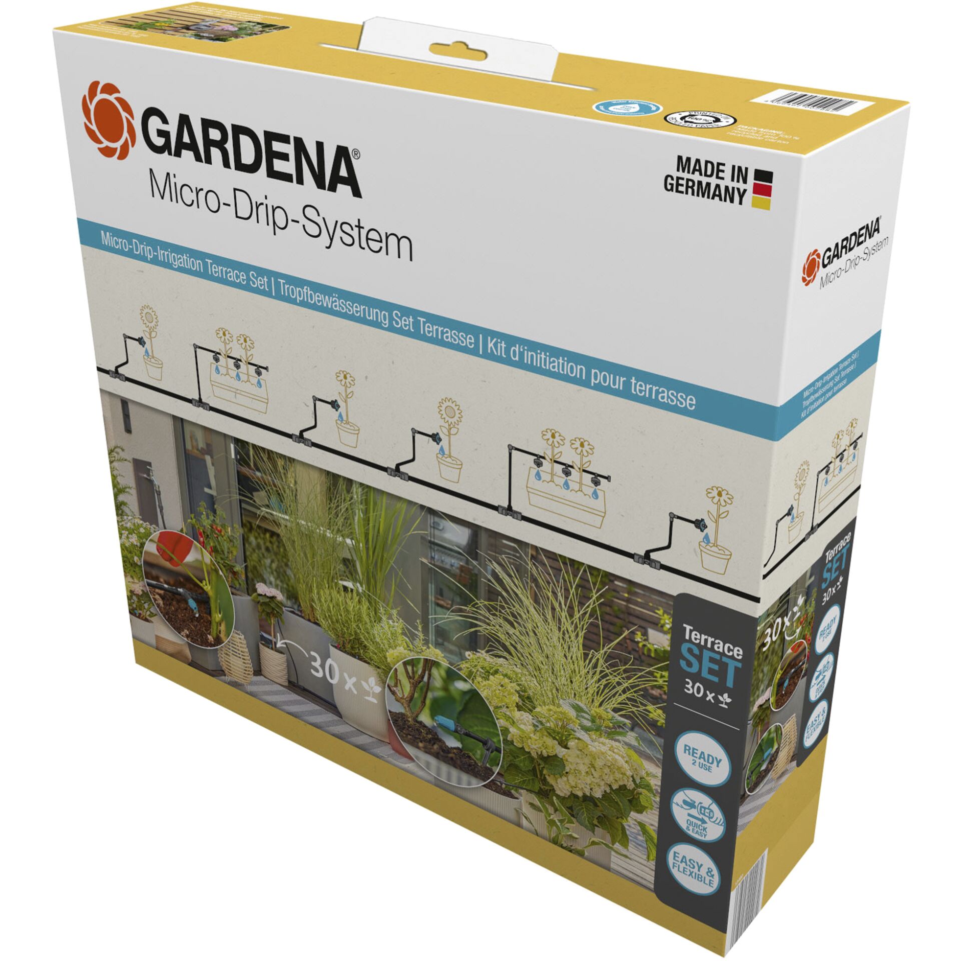 Gardena Micro-Drip-System kit terrazzo (30 piante)