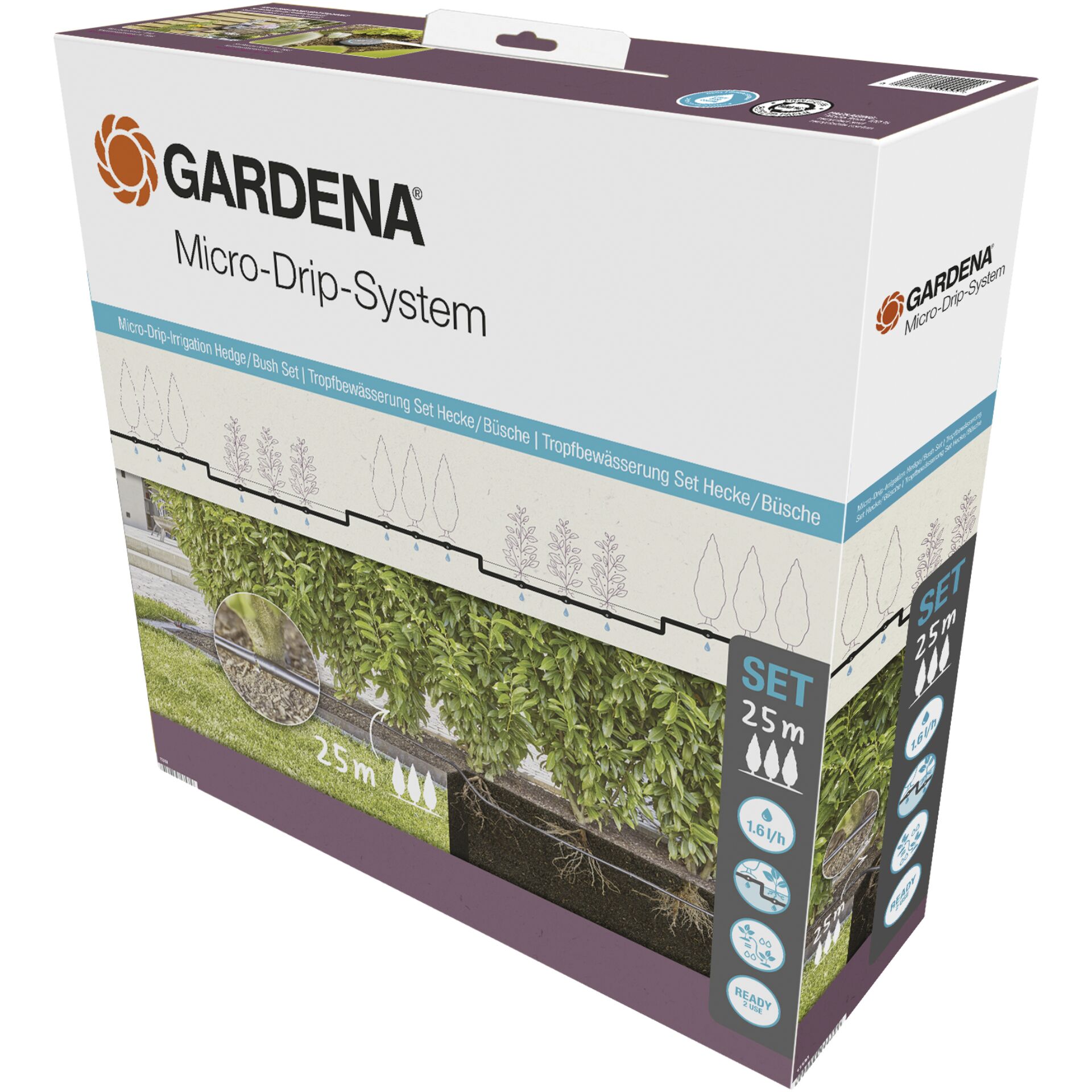 Gardena Micro-Drip-System kit siepe/cespugli 25m