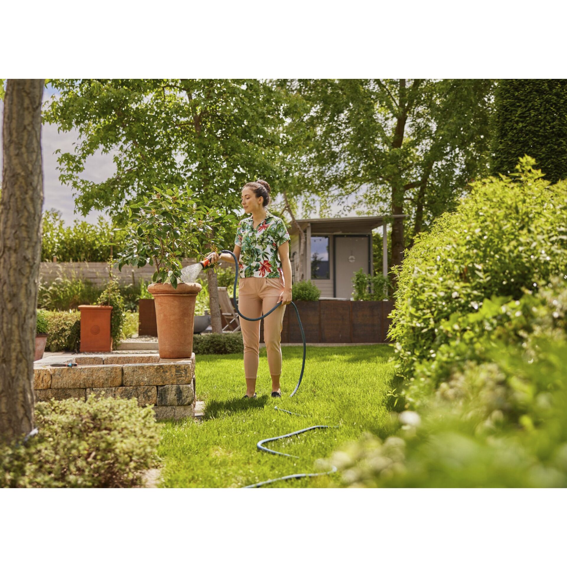 Gardena tubo in tessuto Liano Life 1/2  , 15 m Set