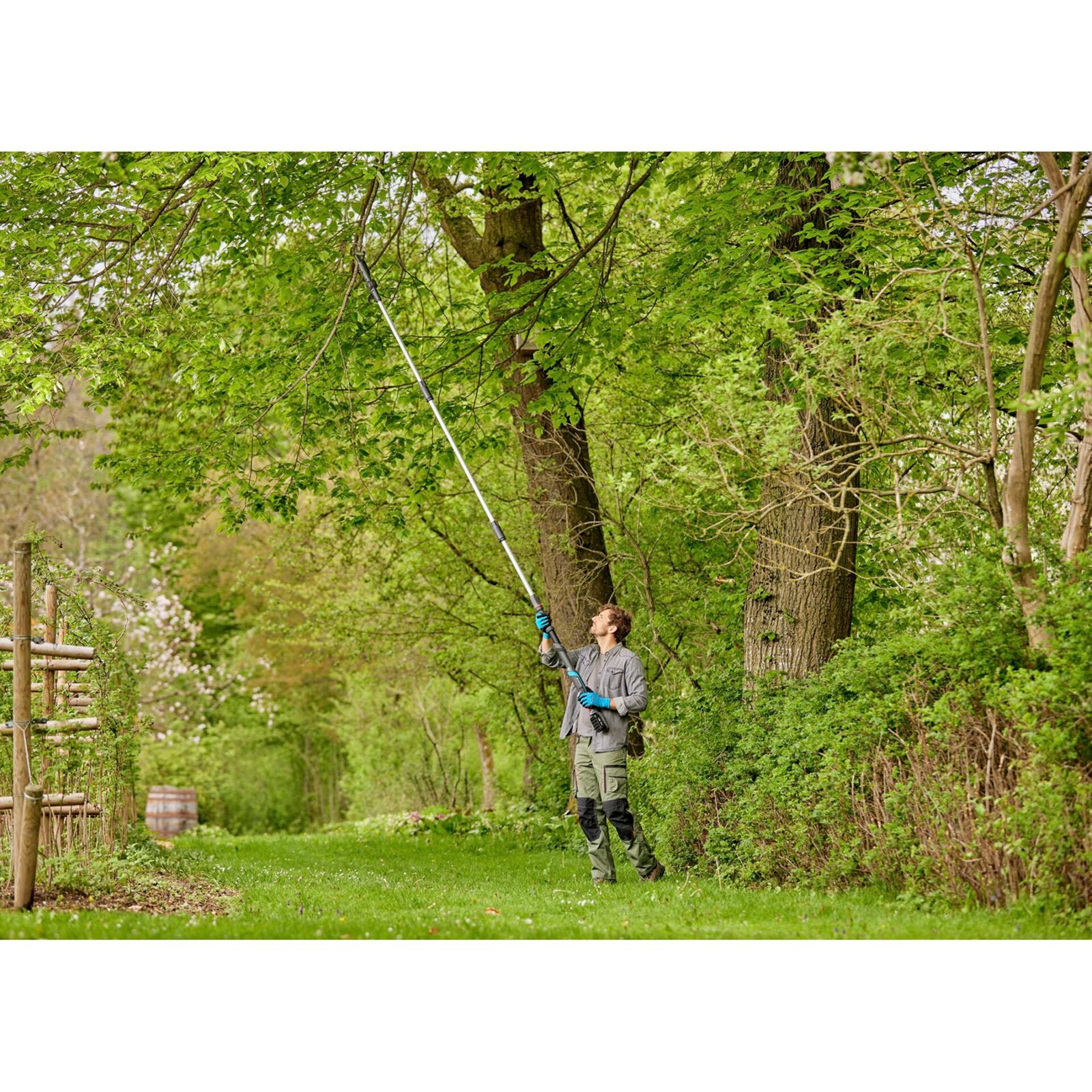 Gardena cesoia telesc.alb. batt. HighCut 360/18V P4A Ready-T