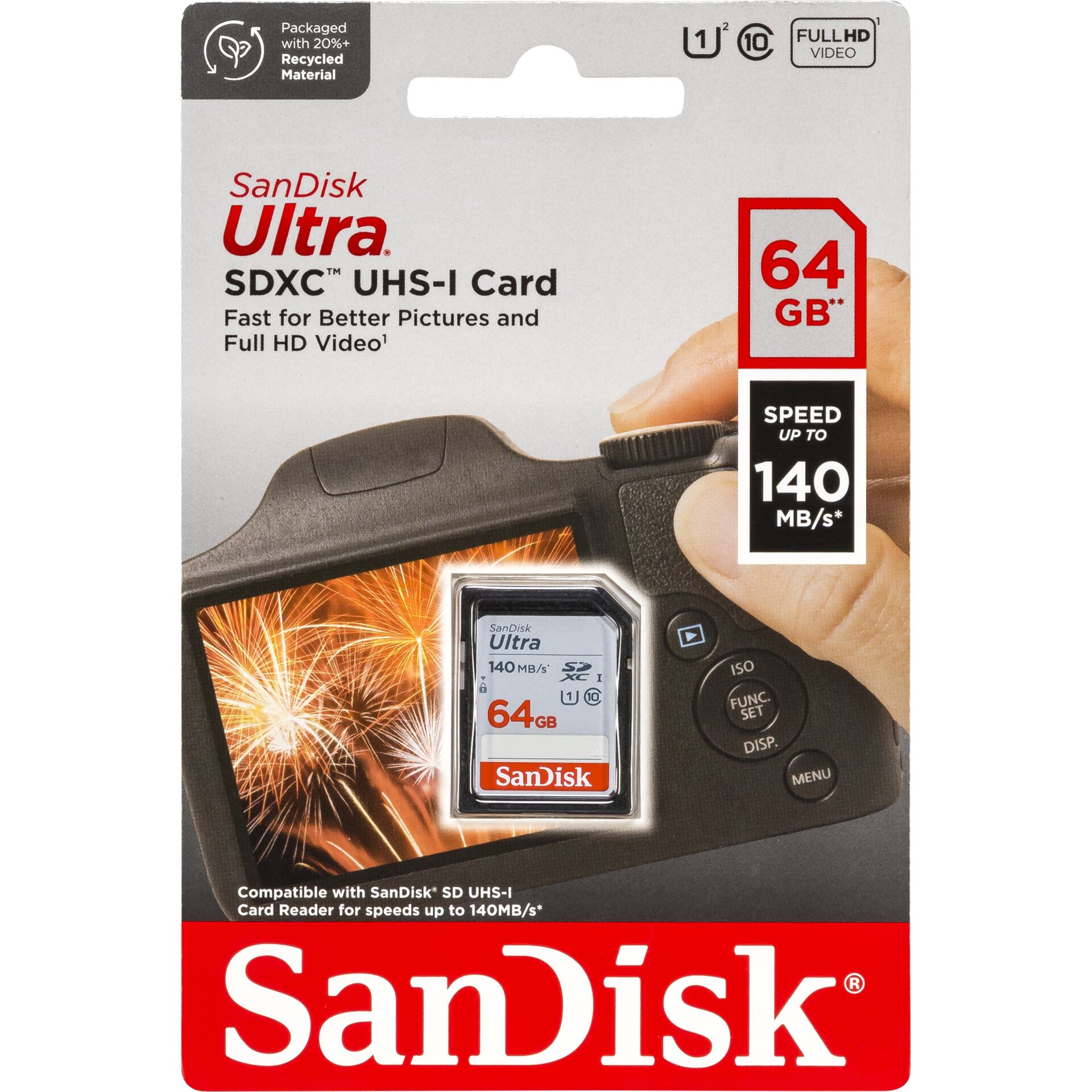 SanDisk Ultra SDXC UHS-I    64GB 150MB/s       SDSDUNB-064G-