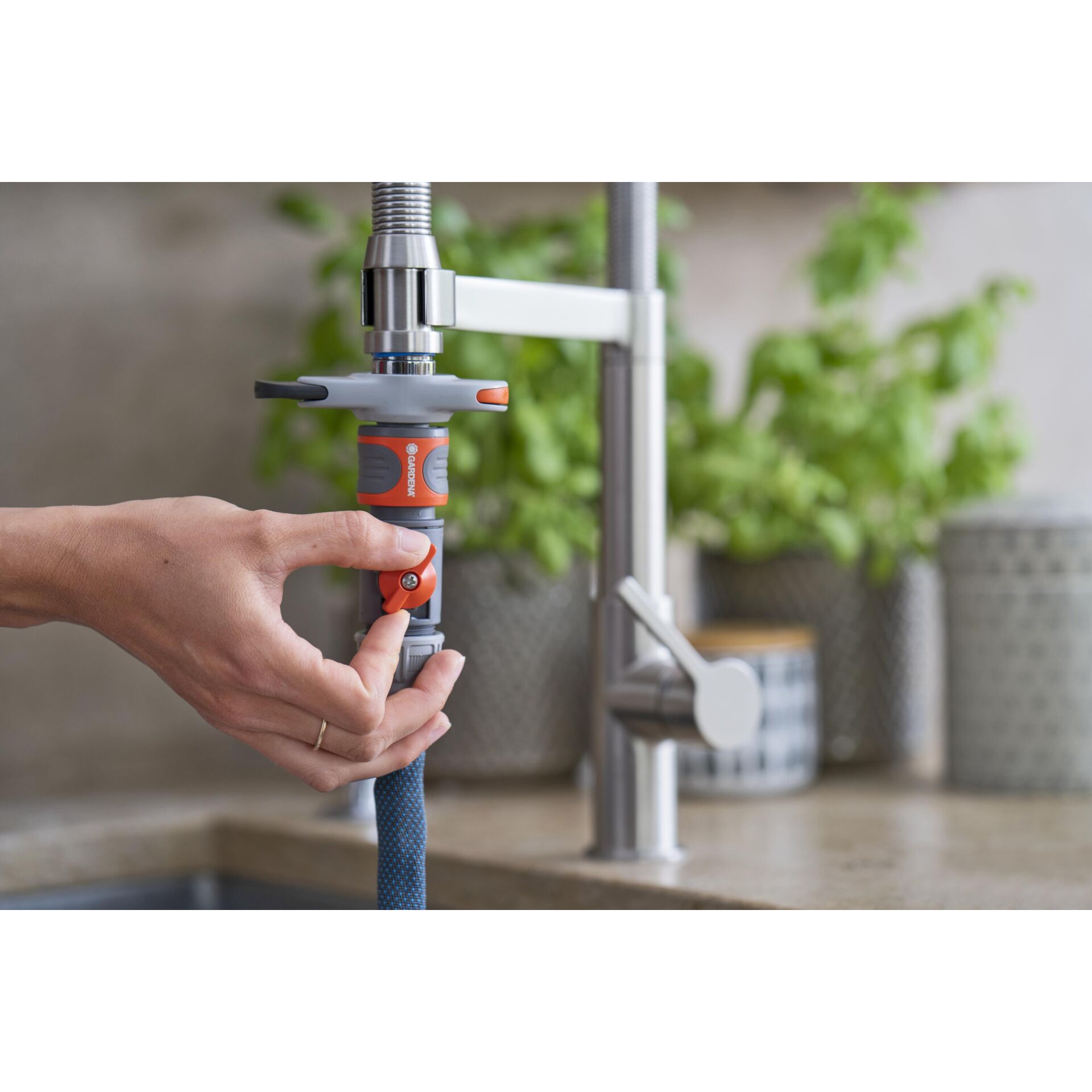 Gardena tubo in tessuto Liano Xtreme 1/2  , 10 m kit + adatt