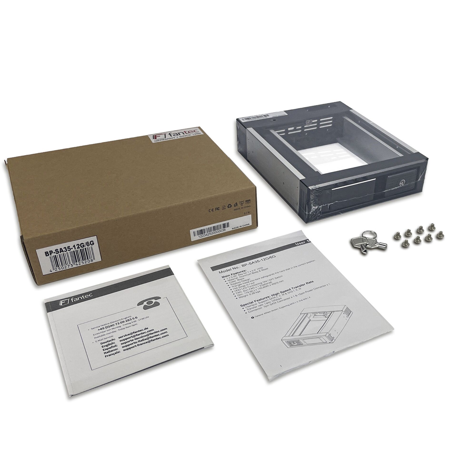 Fantec BP-SA35-12G/6G Mobile Rack