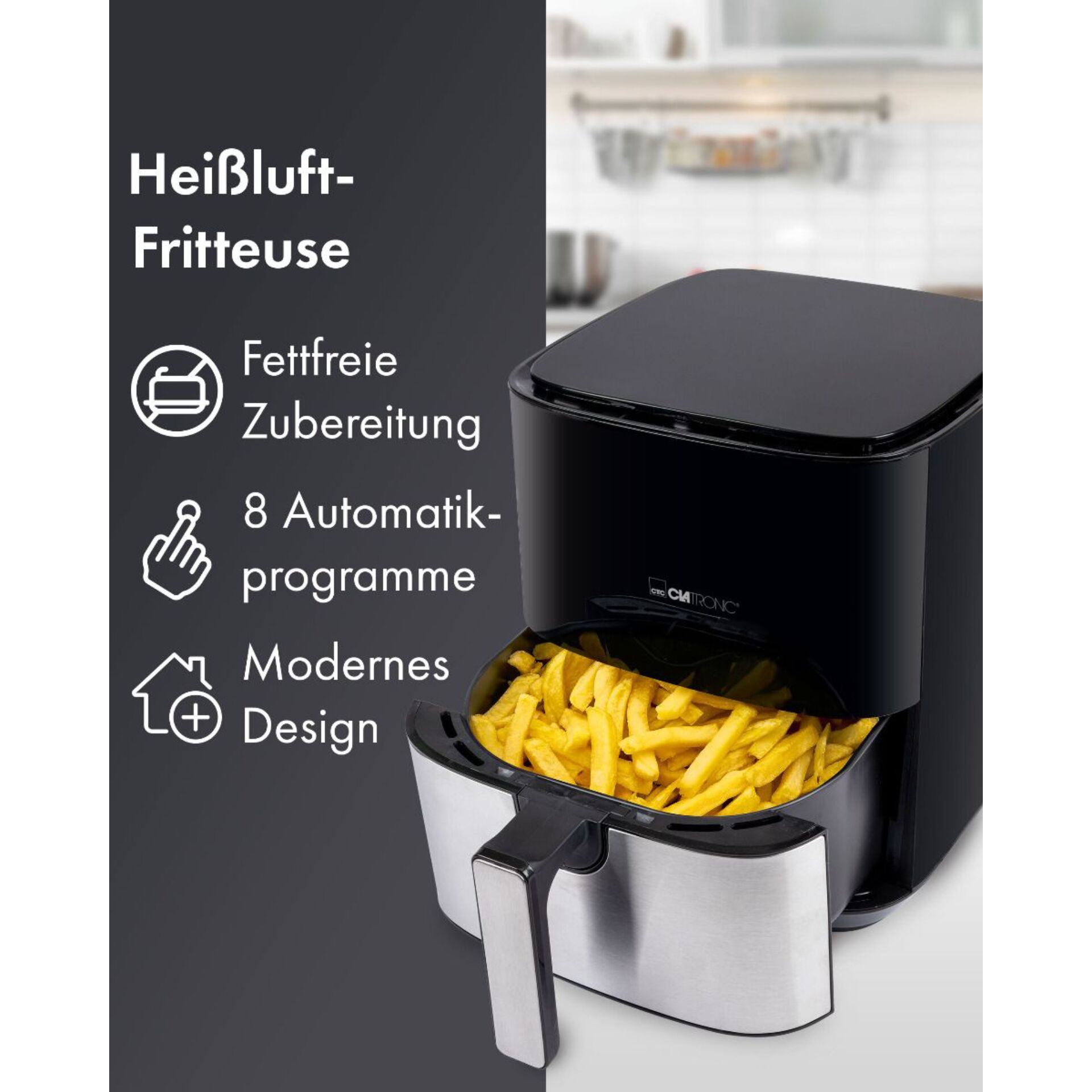 Clatronic FR 3782 H inox friggitrice ad aria calda