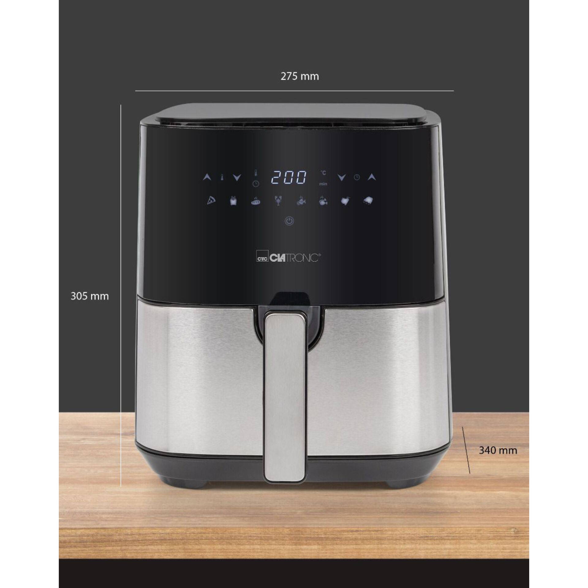 Clatronic FR 3782 H inox friggitrice ad aria calda