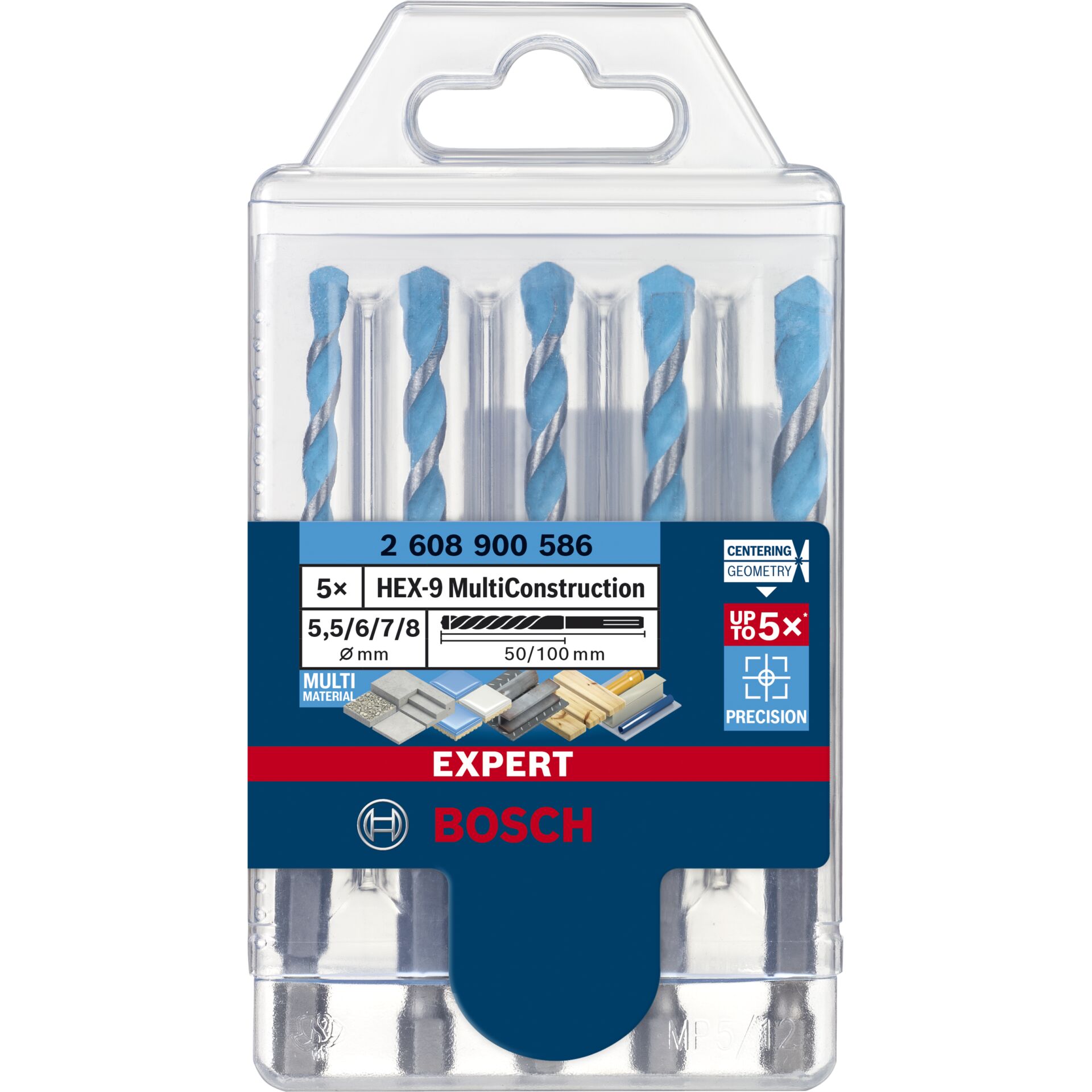 Bosch  HEX-9 MC Bohrer-Set, 5tlg 5.5/6/7/8