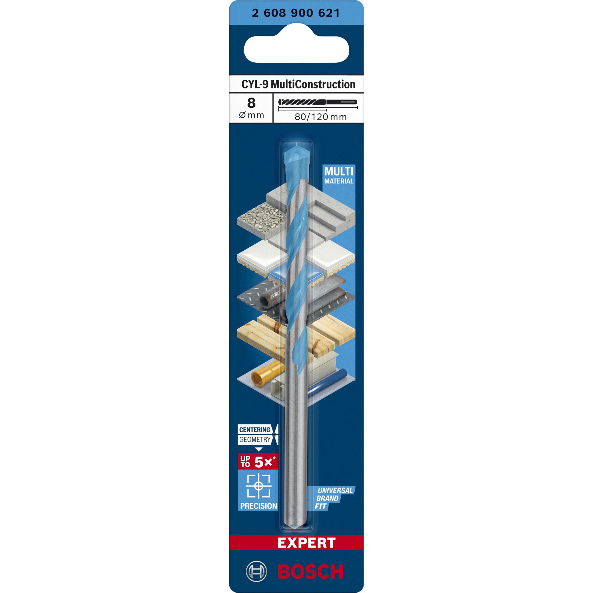 Bosch  CYL-9 MC punta trapano 8x80x120 EXPERT