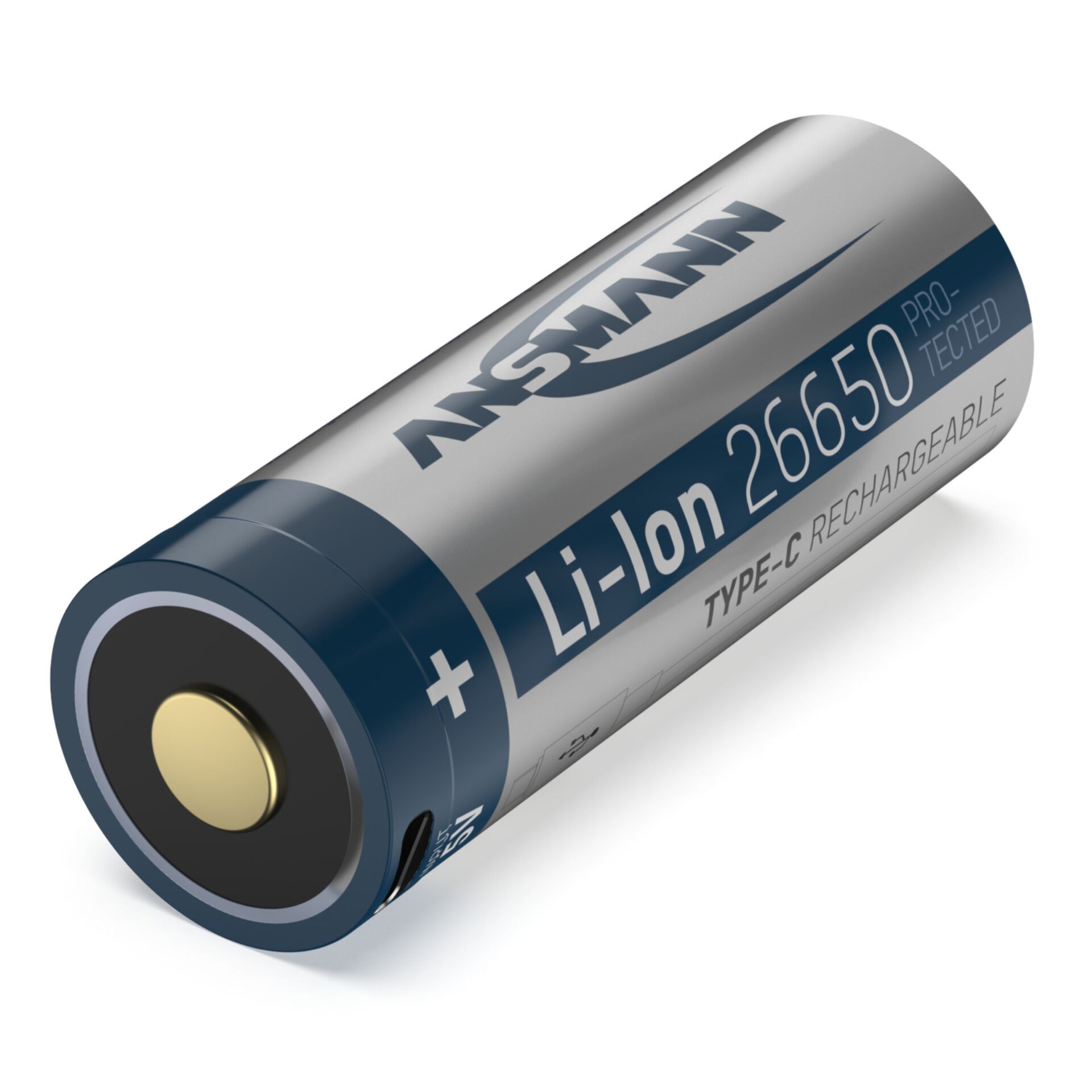 Ansmann Li-Ion 26650 5100mAh 3,6V Micro-USB Buchse  1307-001
