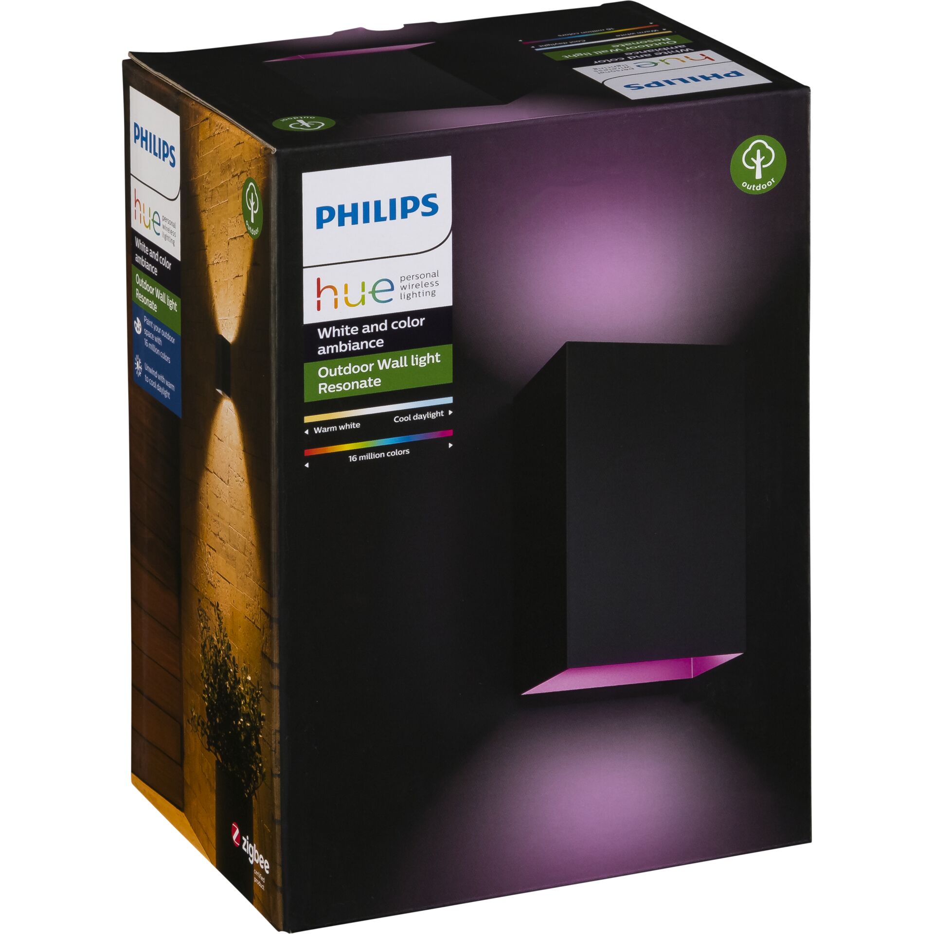 Philips Hue Resonate white color lampada da parete LED nero