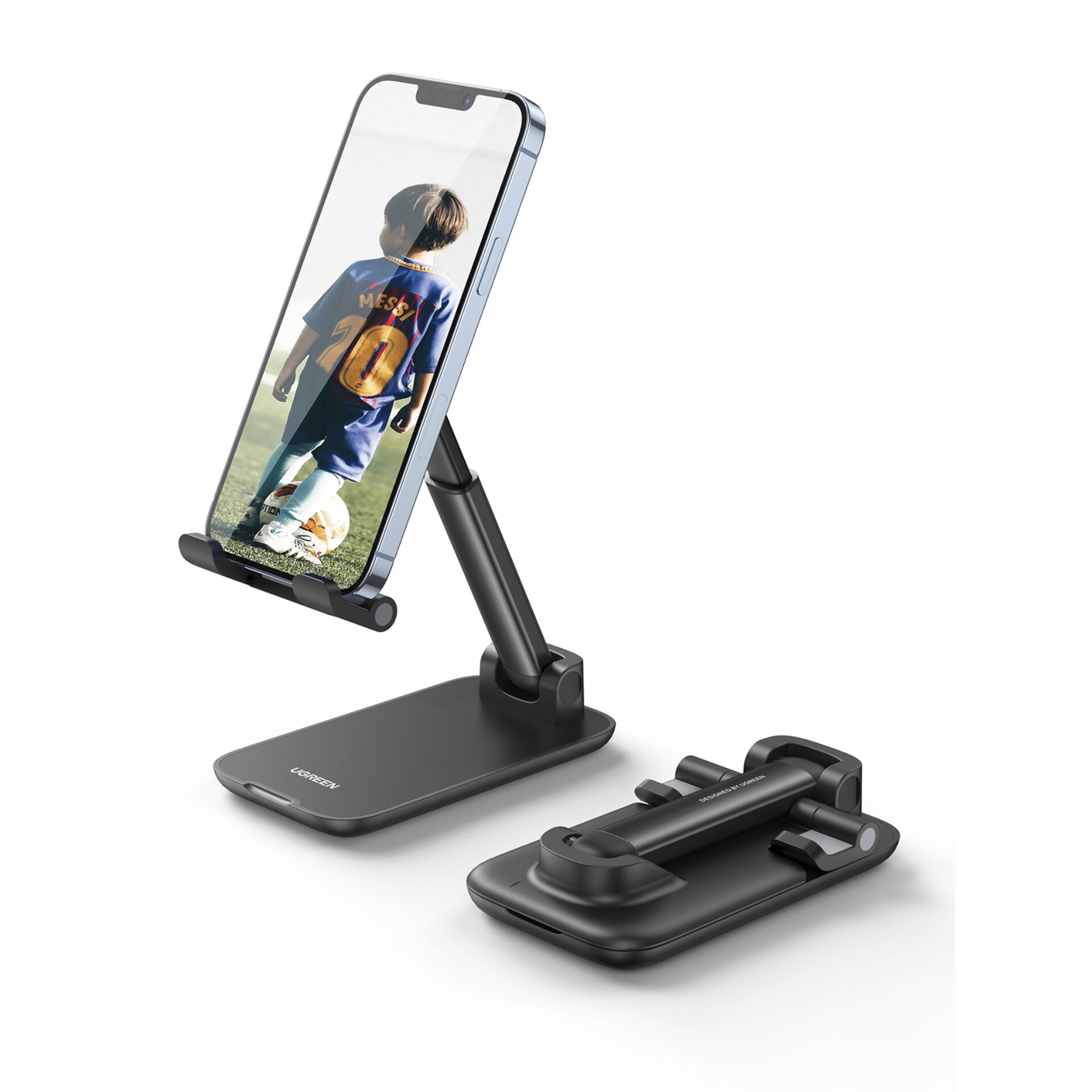 UGREEN Foldable Multi-Angle Phone Desktop Stand nero