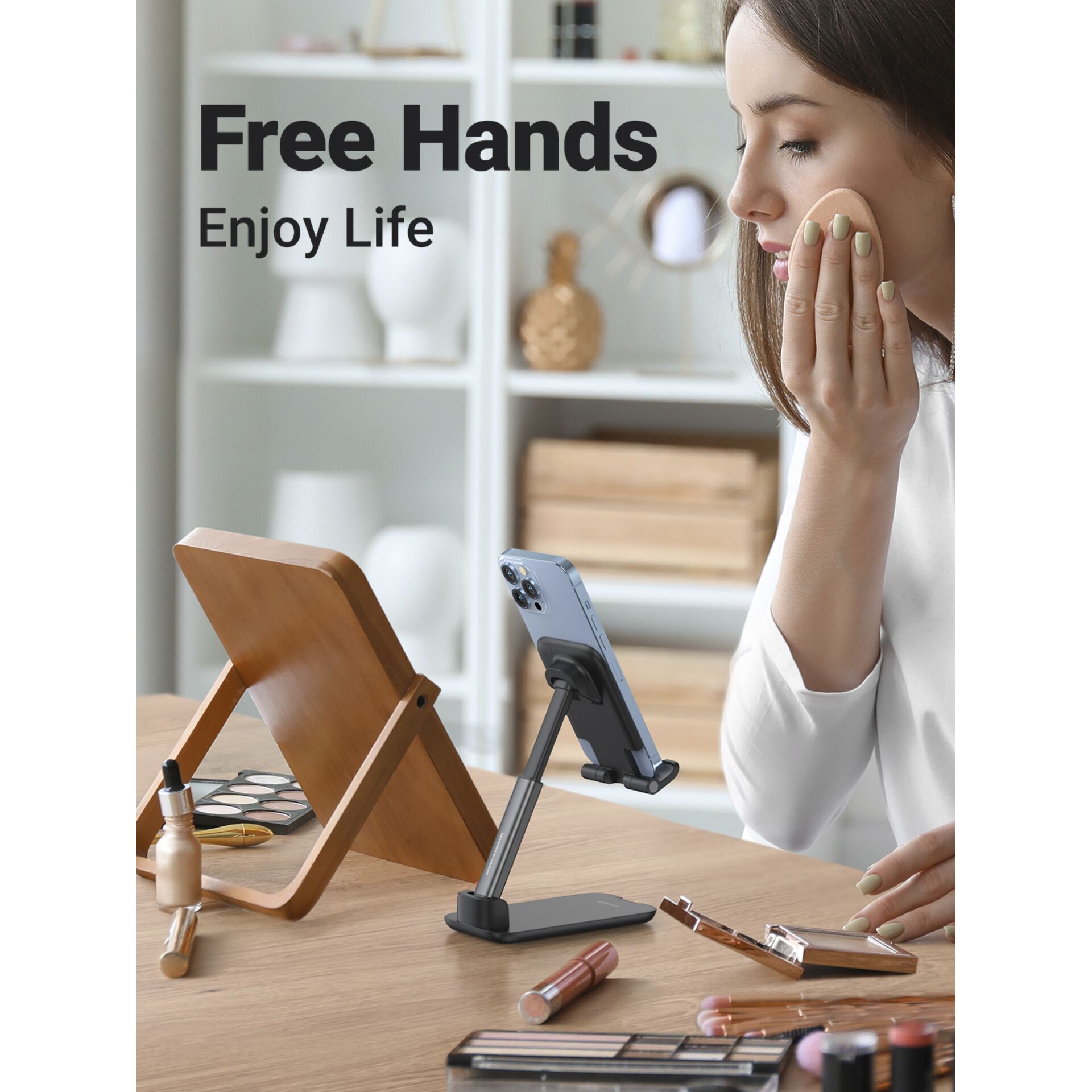 UGREEN Foldable Multi-Angle Phone Desktop Stand nero