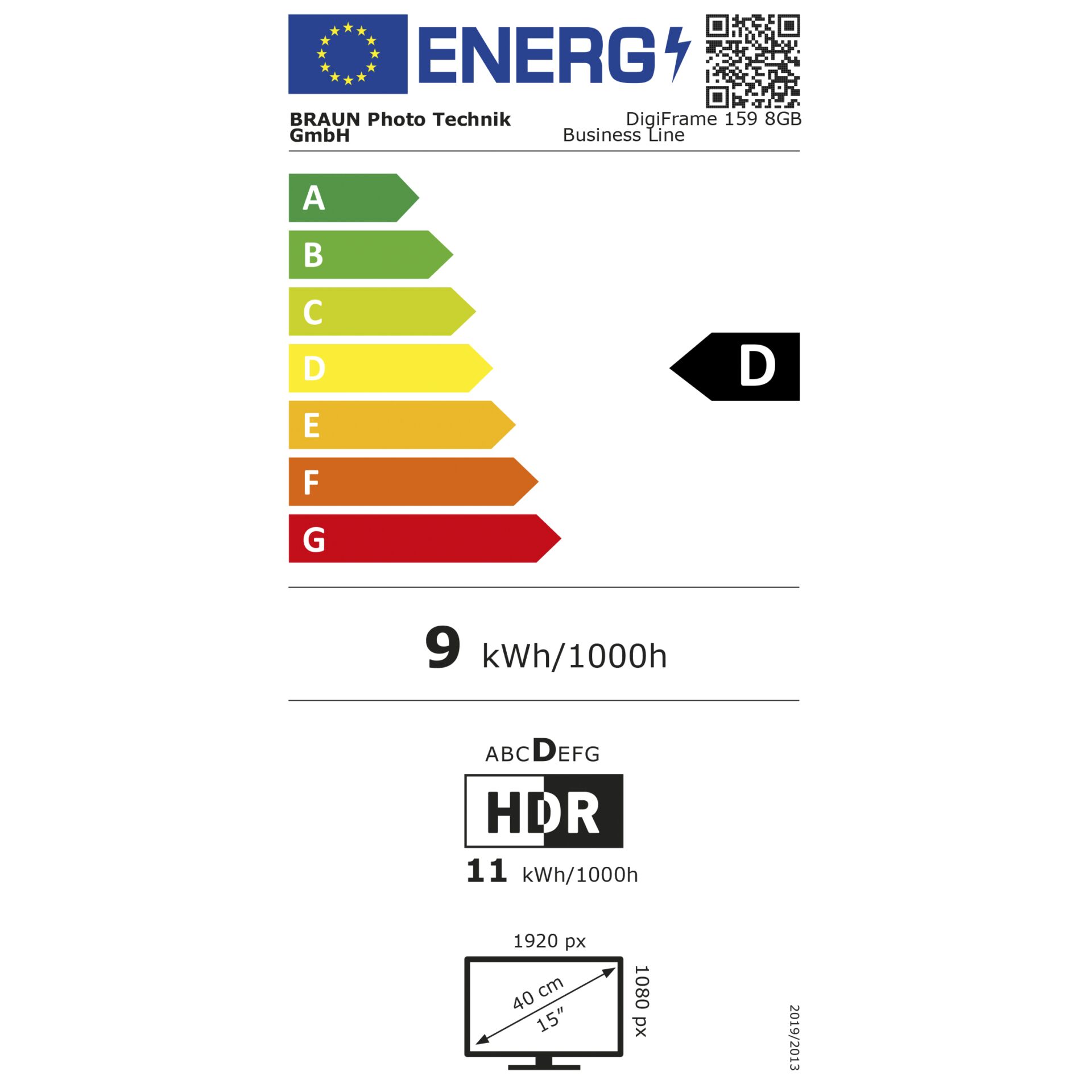 Braun DigiFrame 159 Business Line 39,62cm (15,6 )