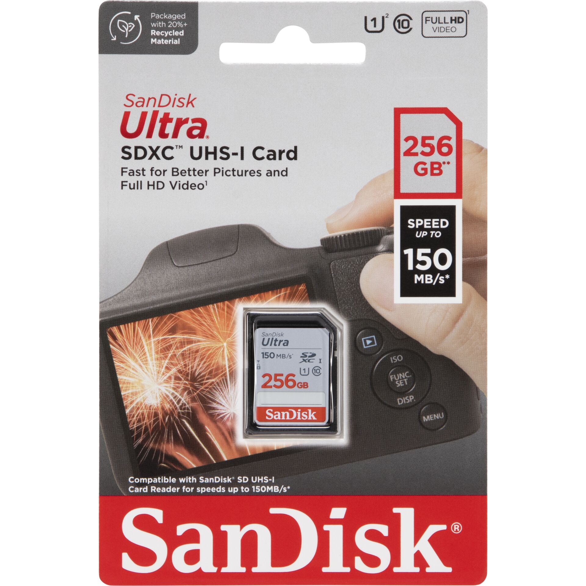 SanDisk Ultra SDXC UHS-I   256GB 150MB/s       SDSDUNC-256G-