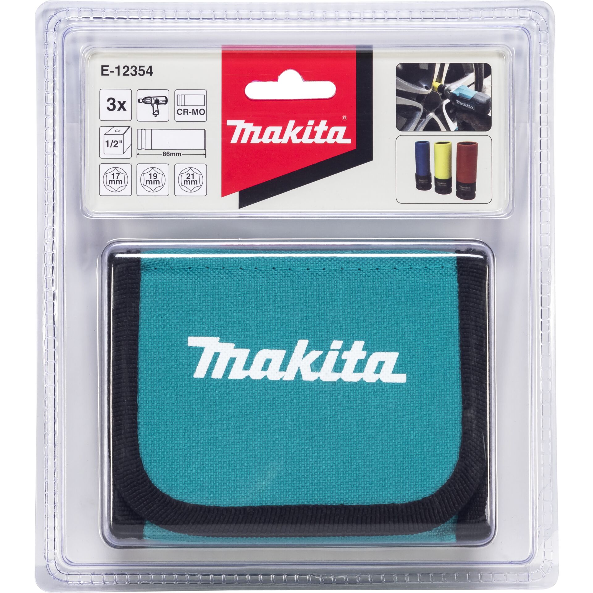 Makita E-12354 Socket Set 3pcs    1/2